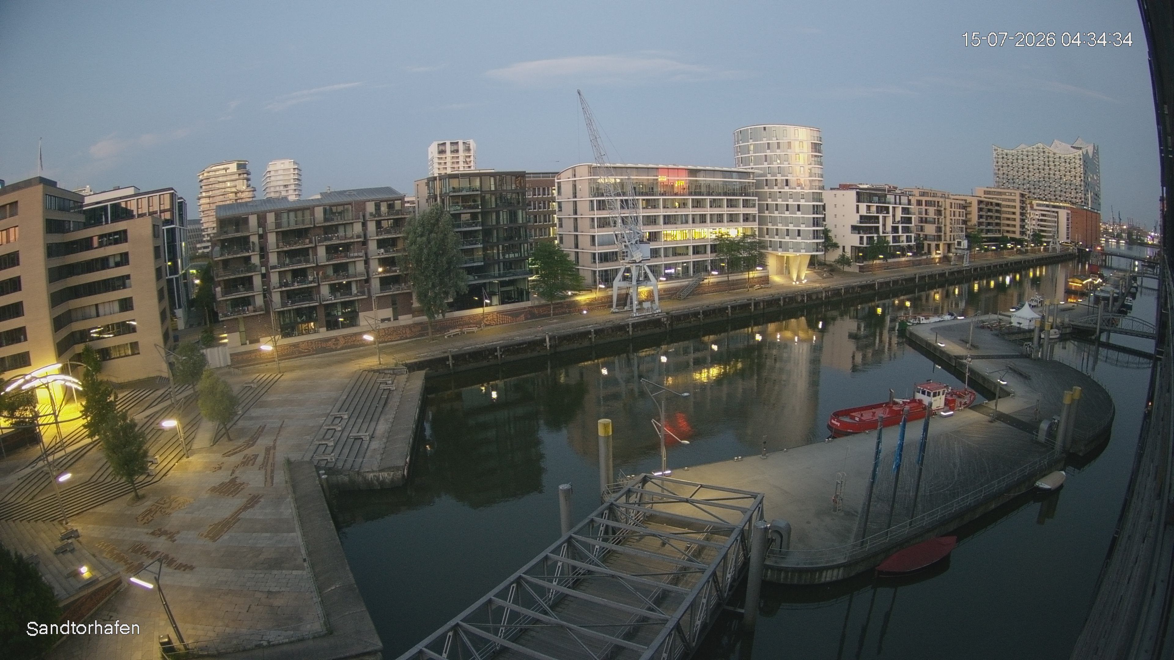 Archived image Webcam Harbour Hall Hamburg