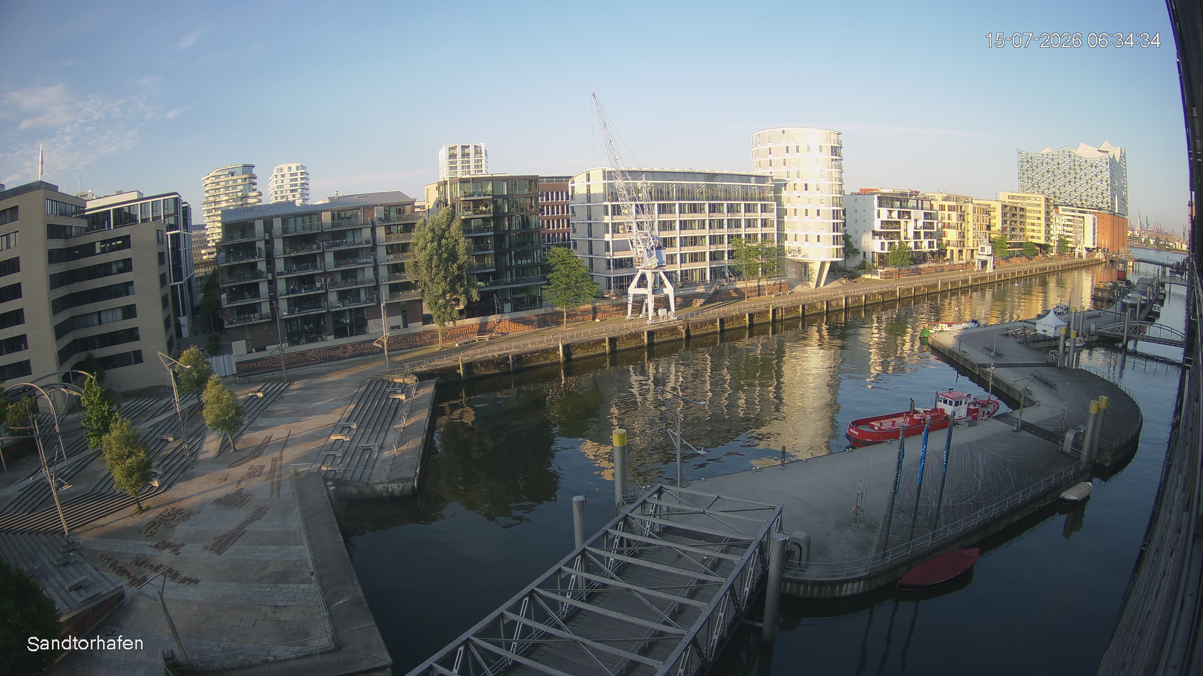 Archived image Webcam Harbour Hall Hamburg