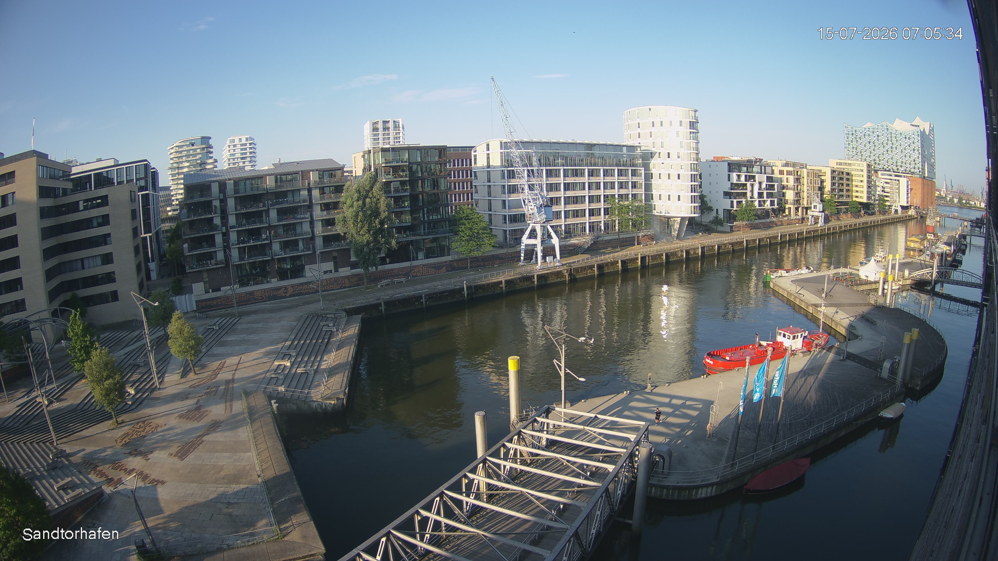 Archived image Webcam Harbour Hall Hamburg