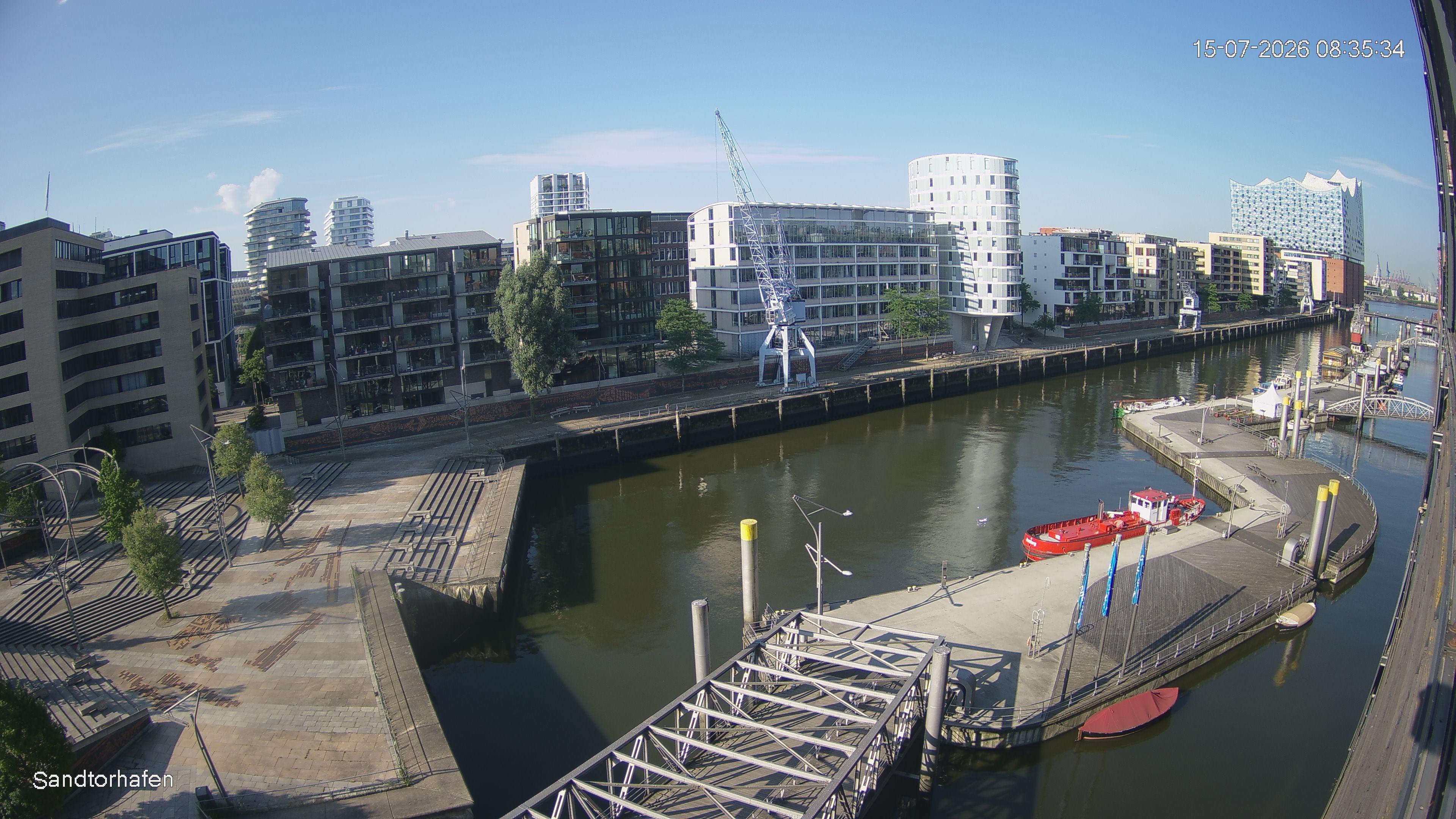Archived image Webcam Harbour Hall Hamburg