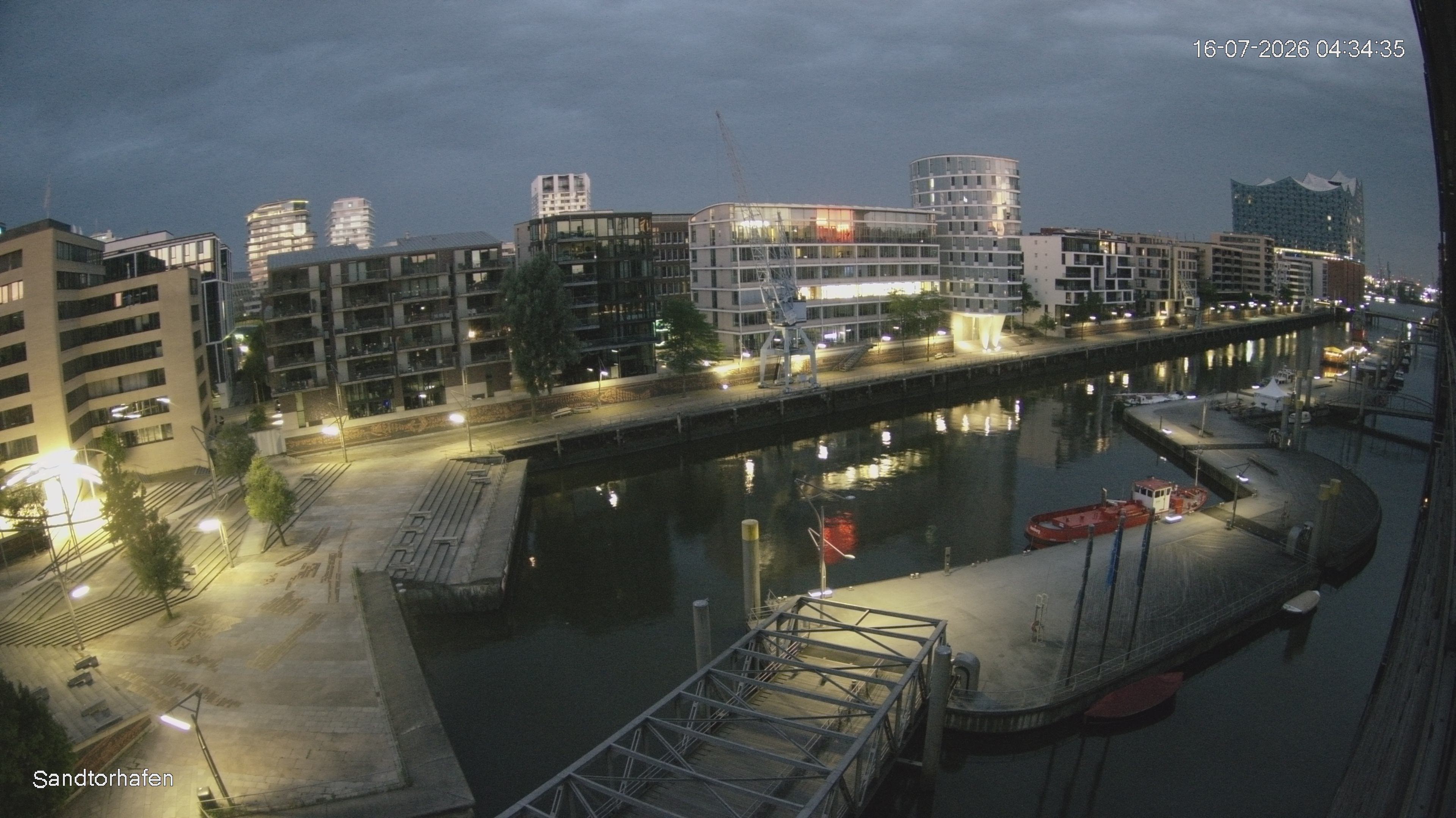 Archived image Webcam Harbour Hall Hamburg