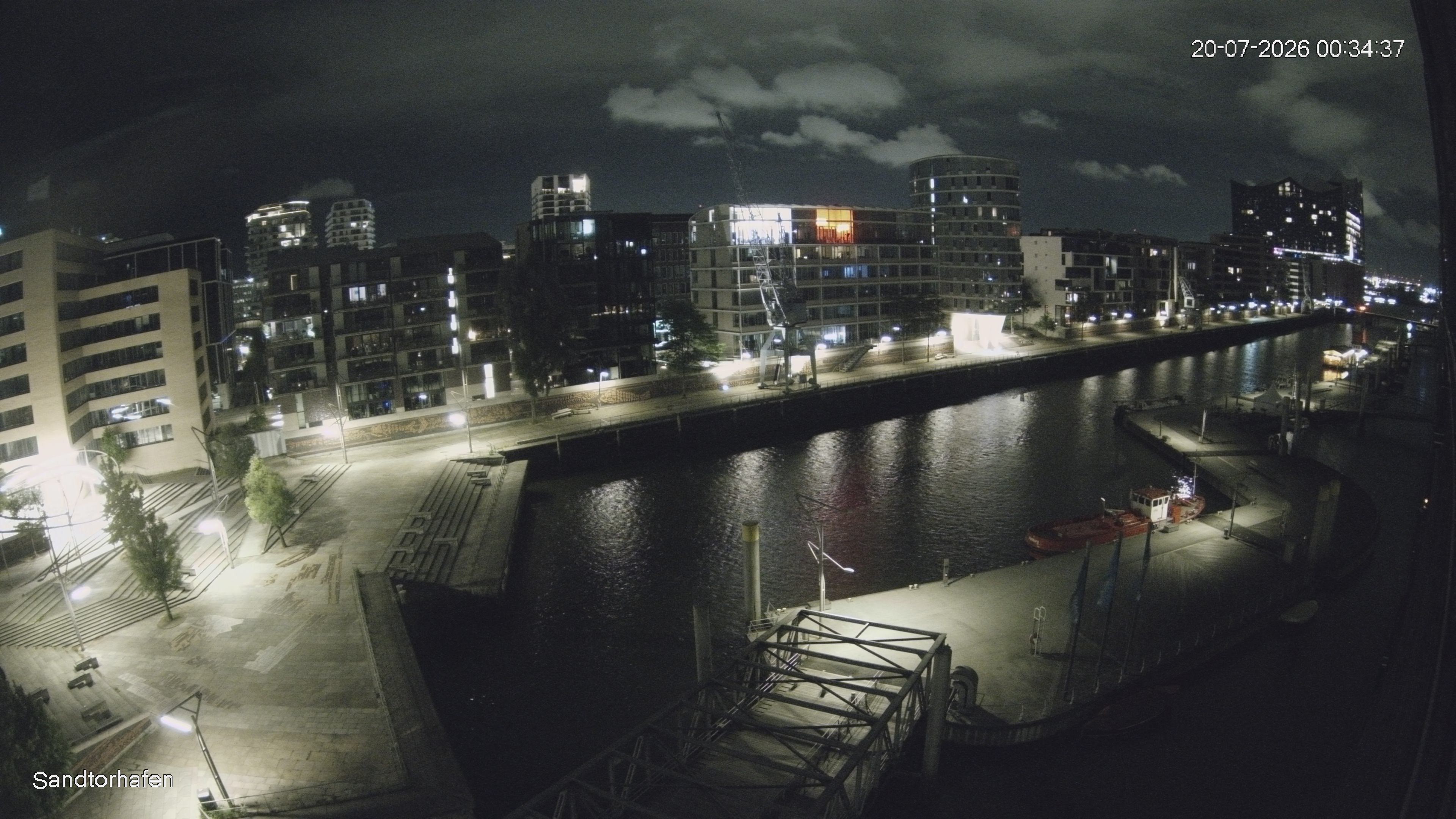 Archived image Webcam Harbour Hall Hamburg