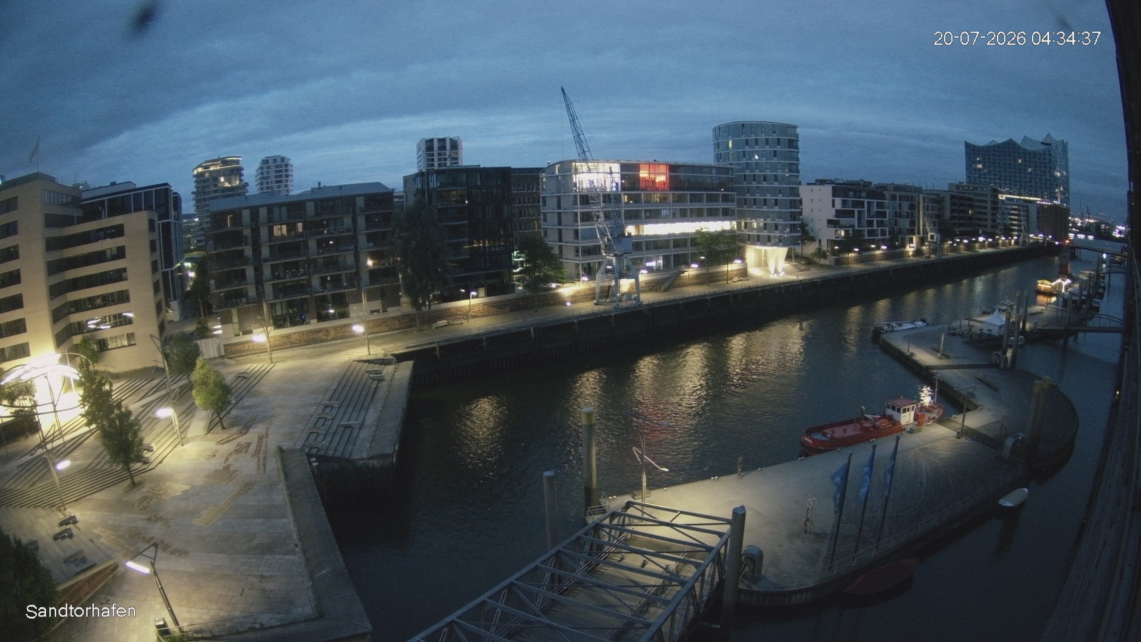 Archived image Webcam Harbour Hall Hamburg