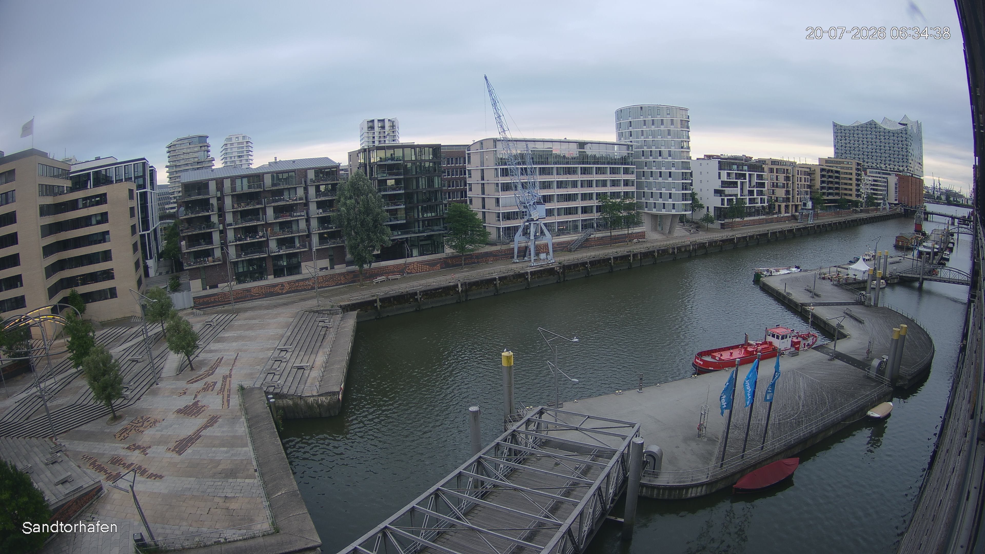 Archived image Webcam Harbour Hall Hamburg