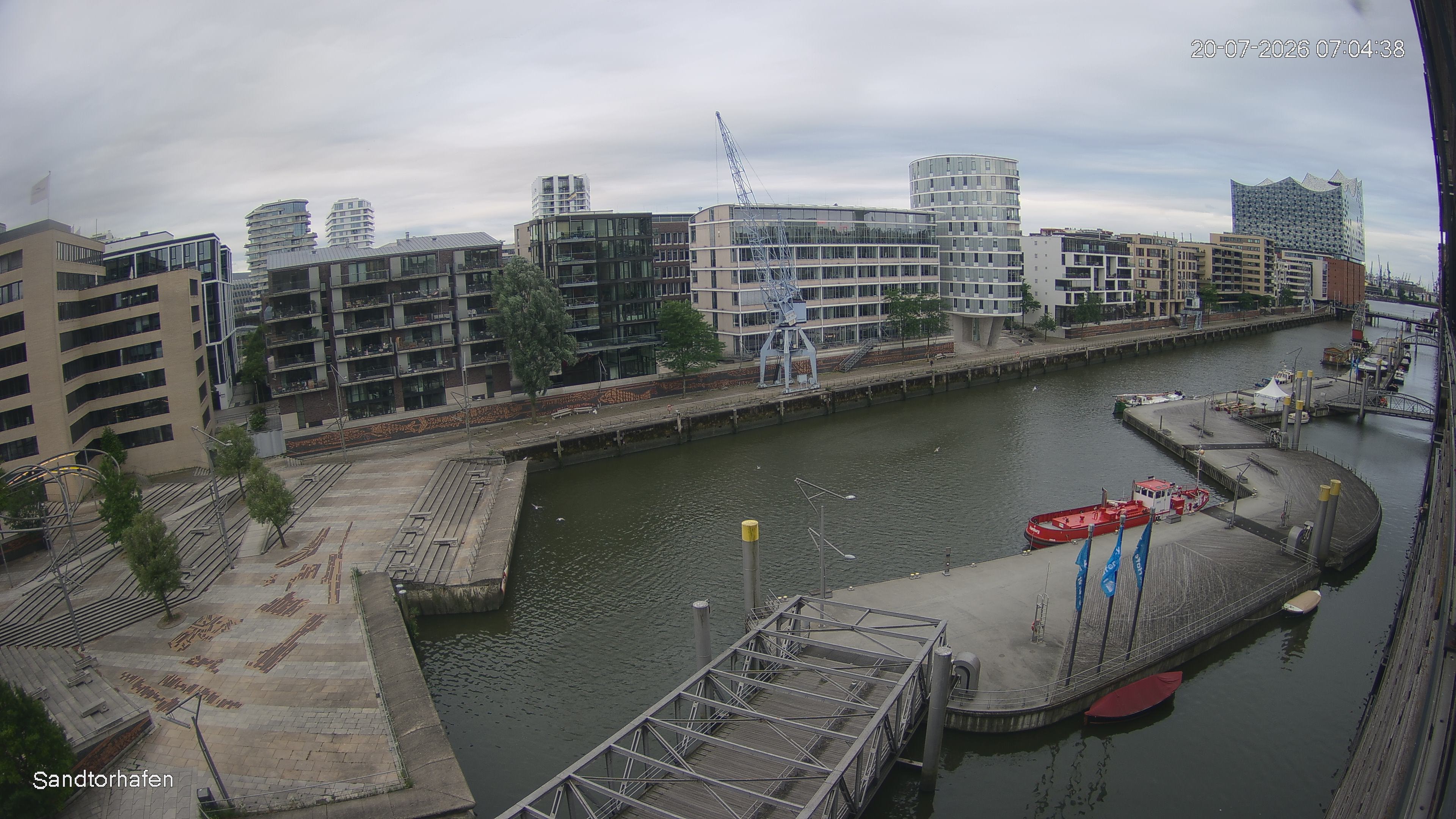 Archived image Webcam Harbour Hall Hamburg