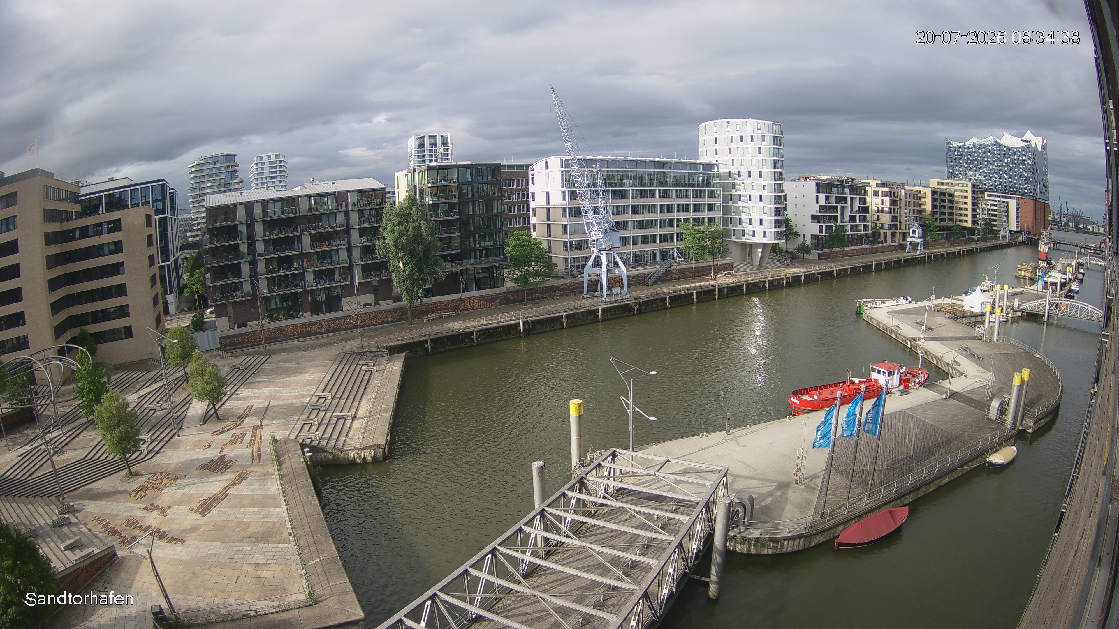 Archived image Webcam Harbour Hall Hamburg