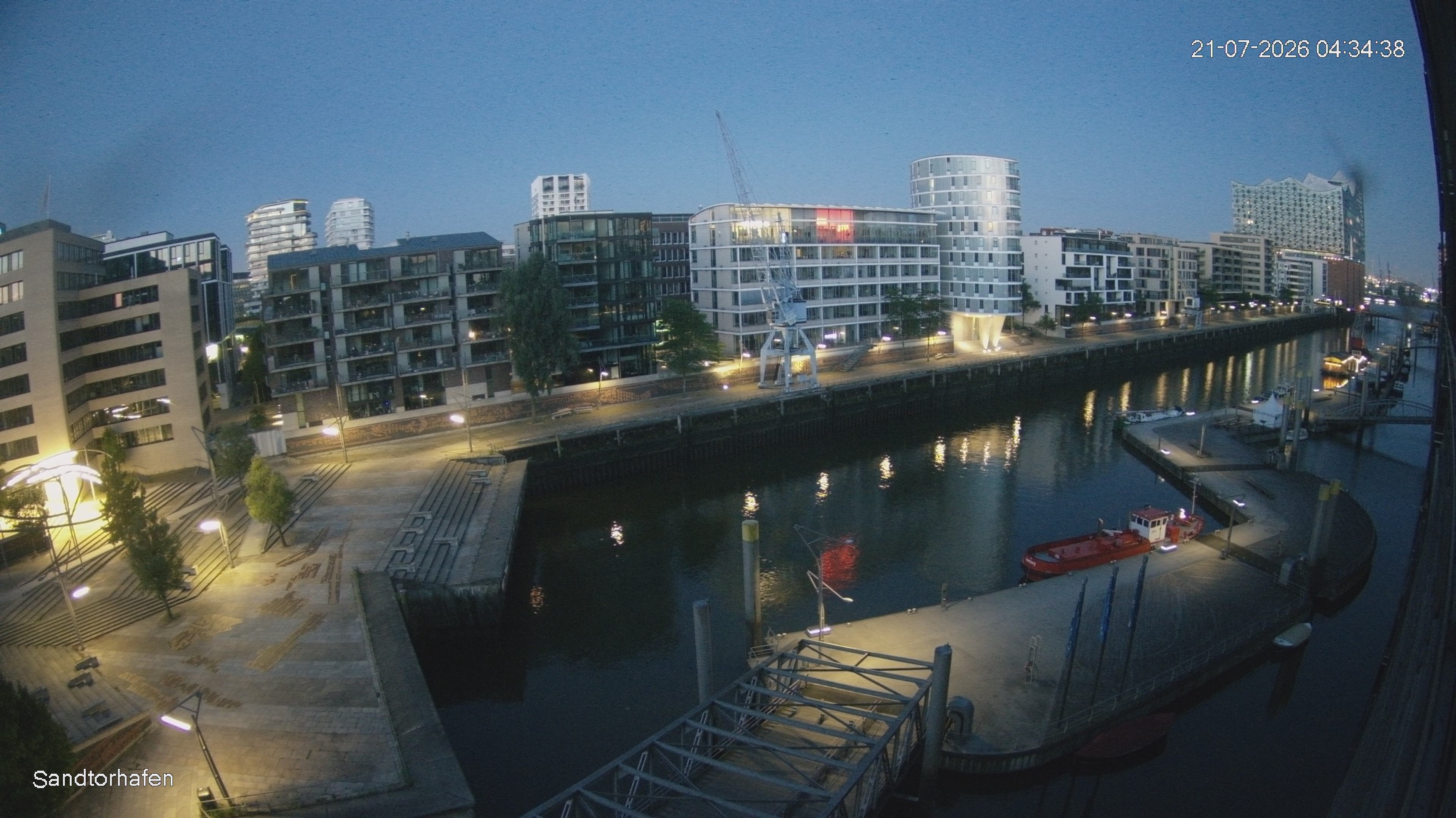 Archiv Foto Webcam Hamburg: HafenCity und Elbphilharmonie