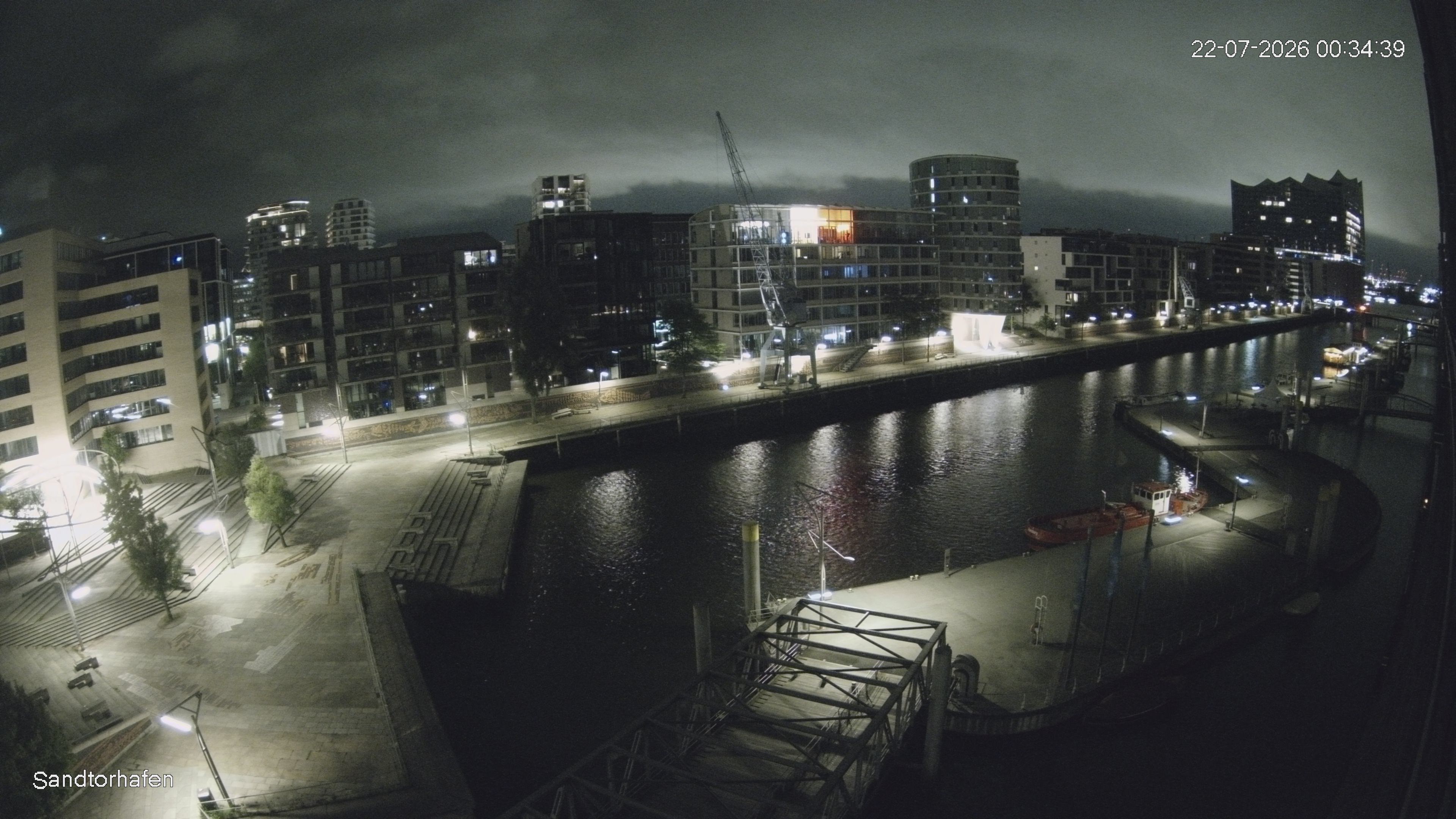 Archiv Foto Webcam Hamburg: HafenCity und Elbphilharmonie
