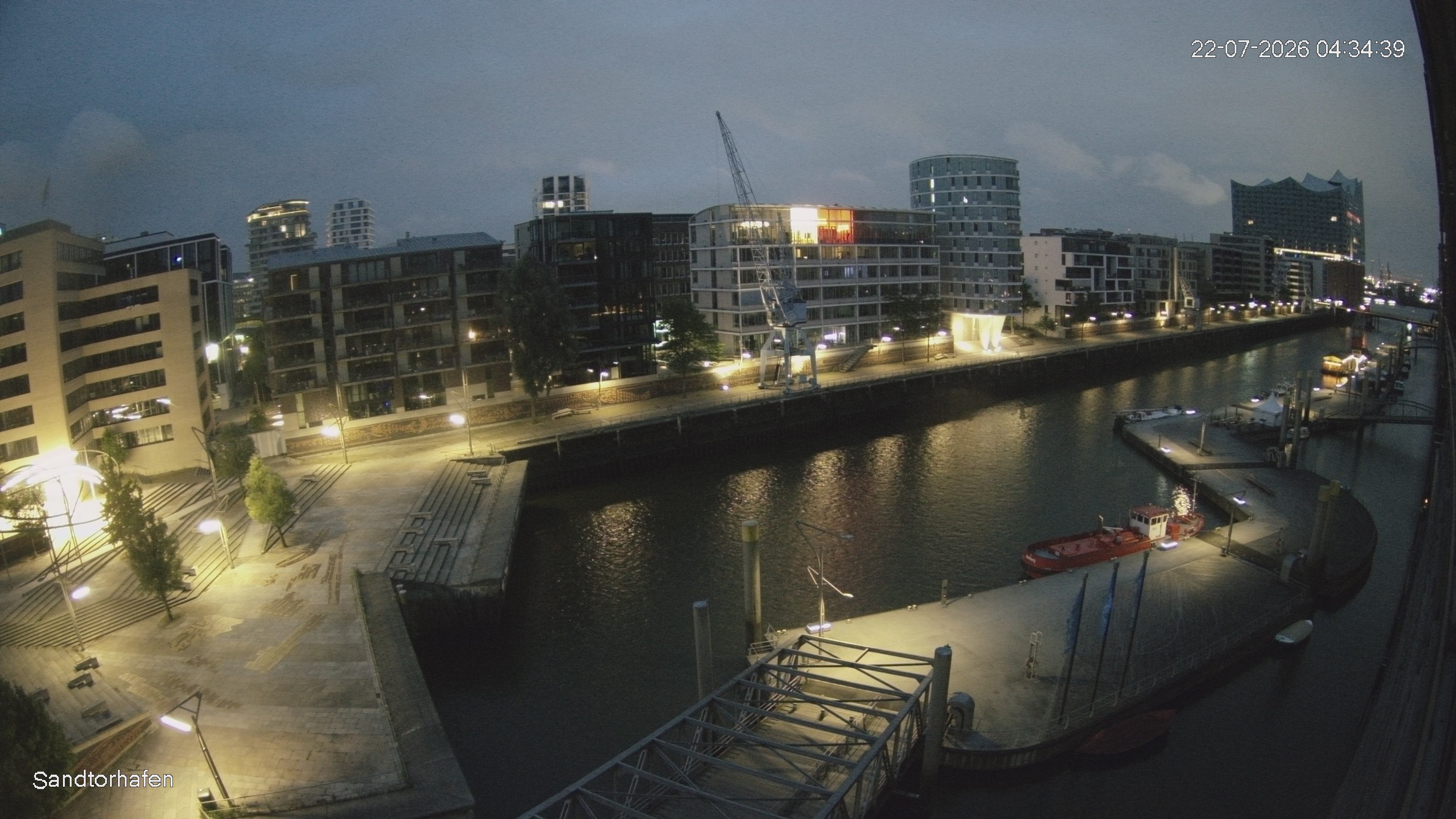 Archived image Webcam Harbour Hall Hamburg