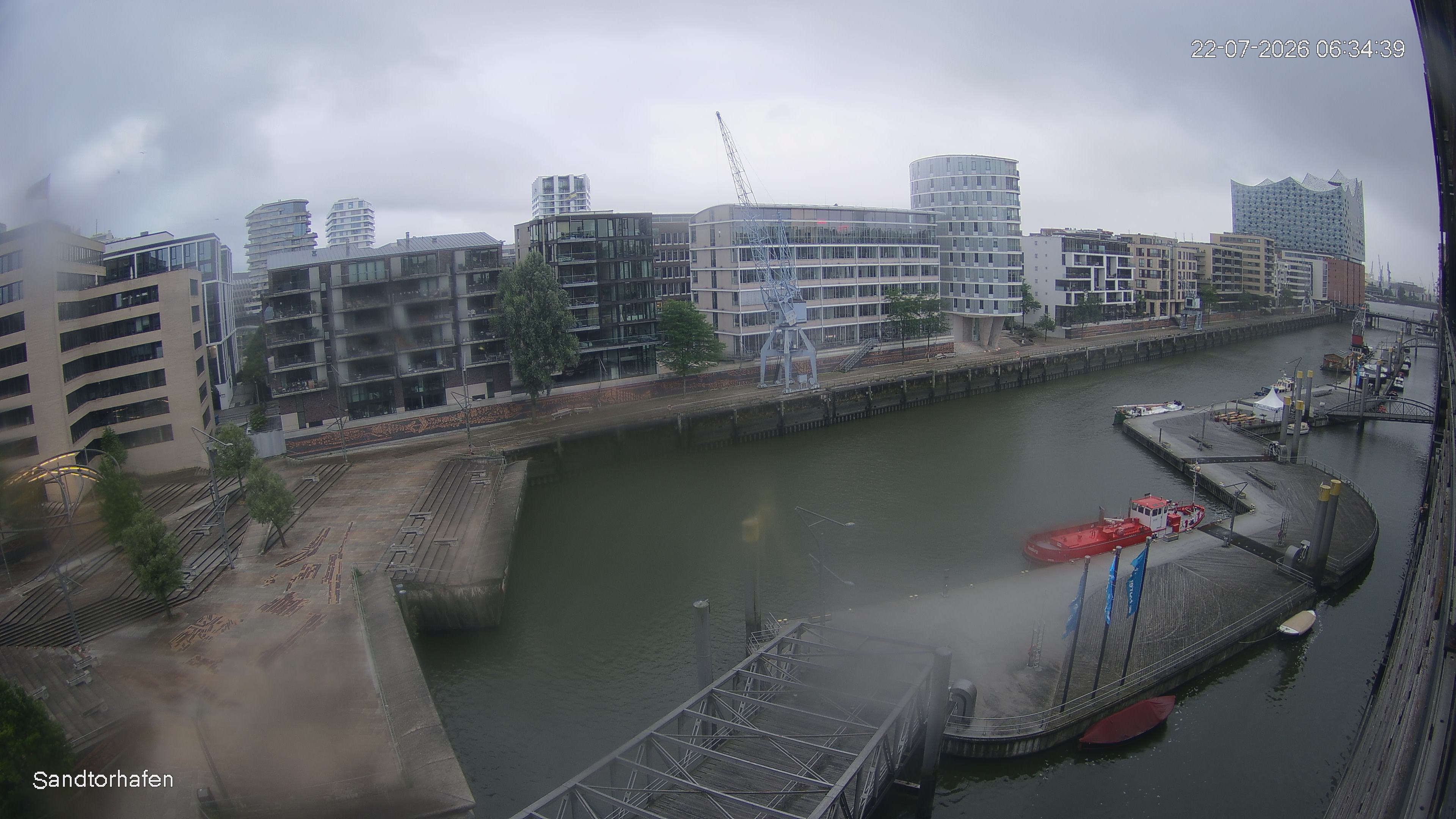 Archived image Webcam Harbour Hall Hamburg