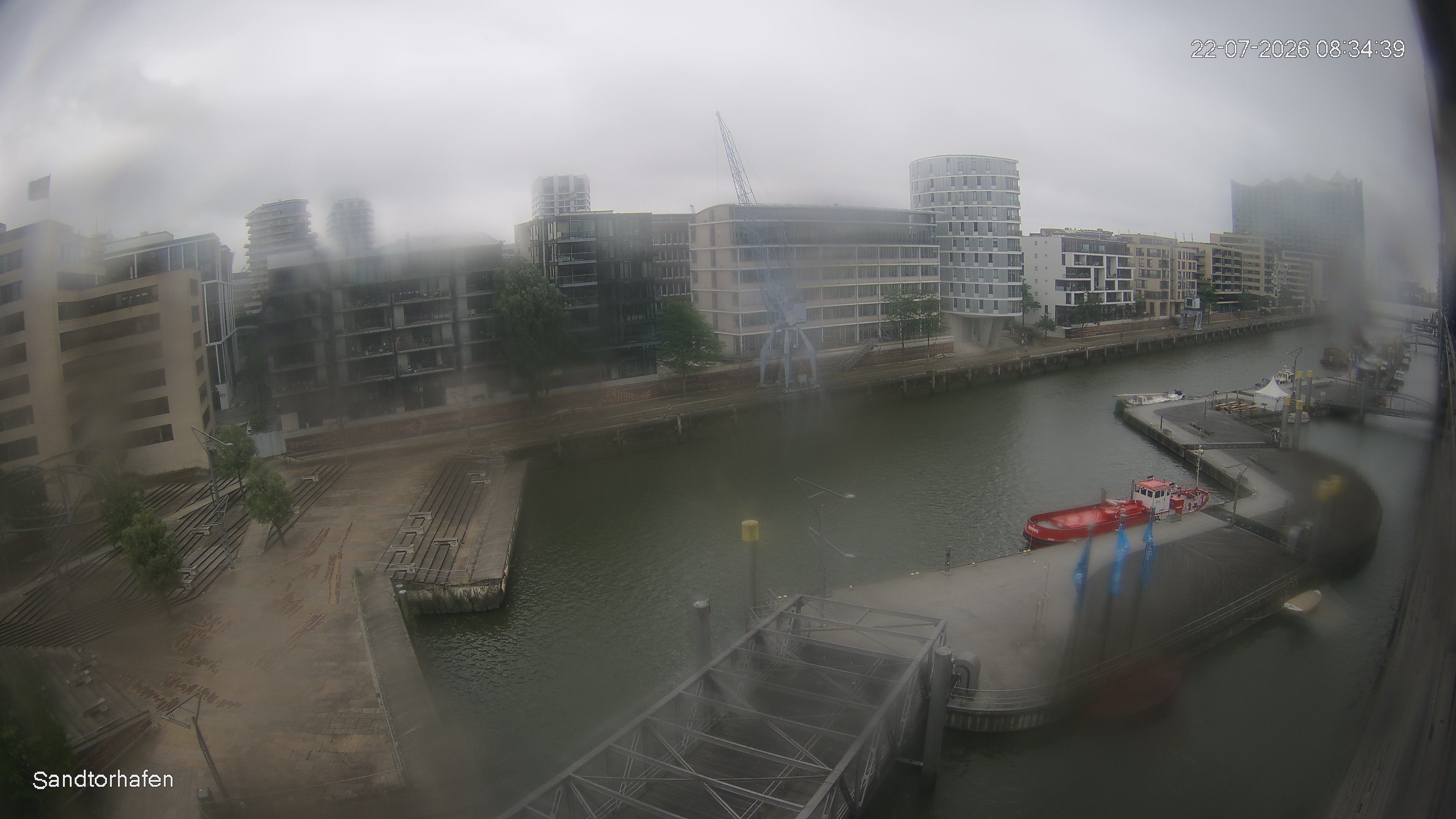 Archived image Webcam Harbour Hall Hamburg