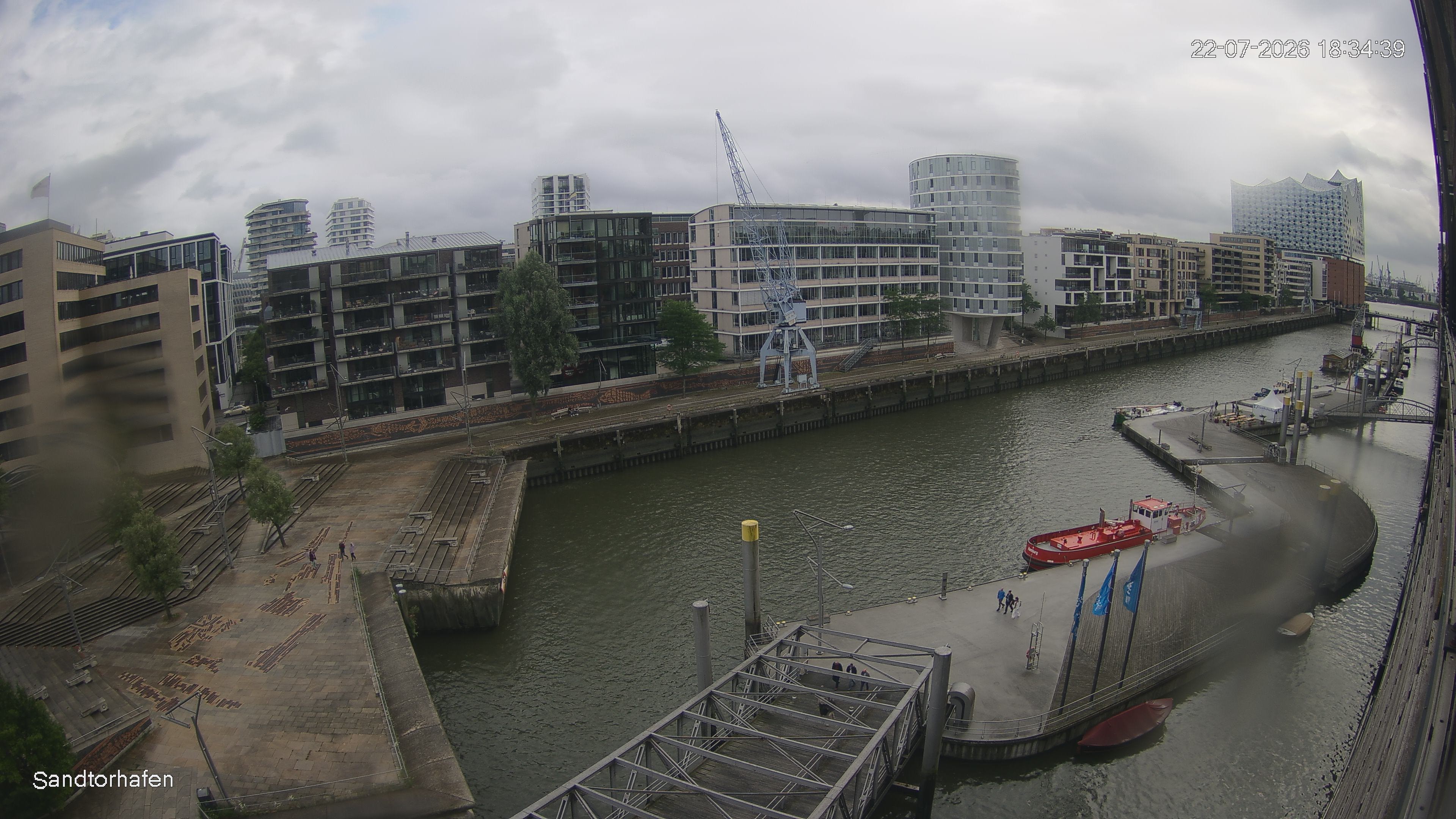 Archived image Webcam Harbour Hall Hamburg