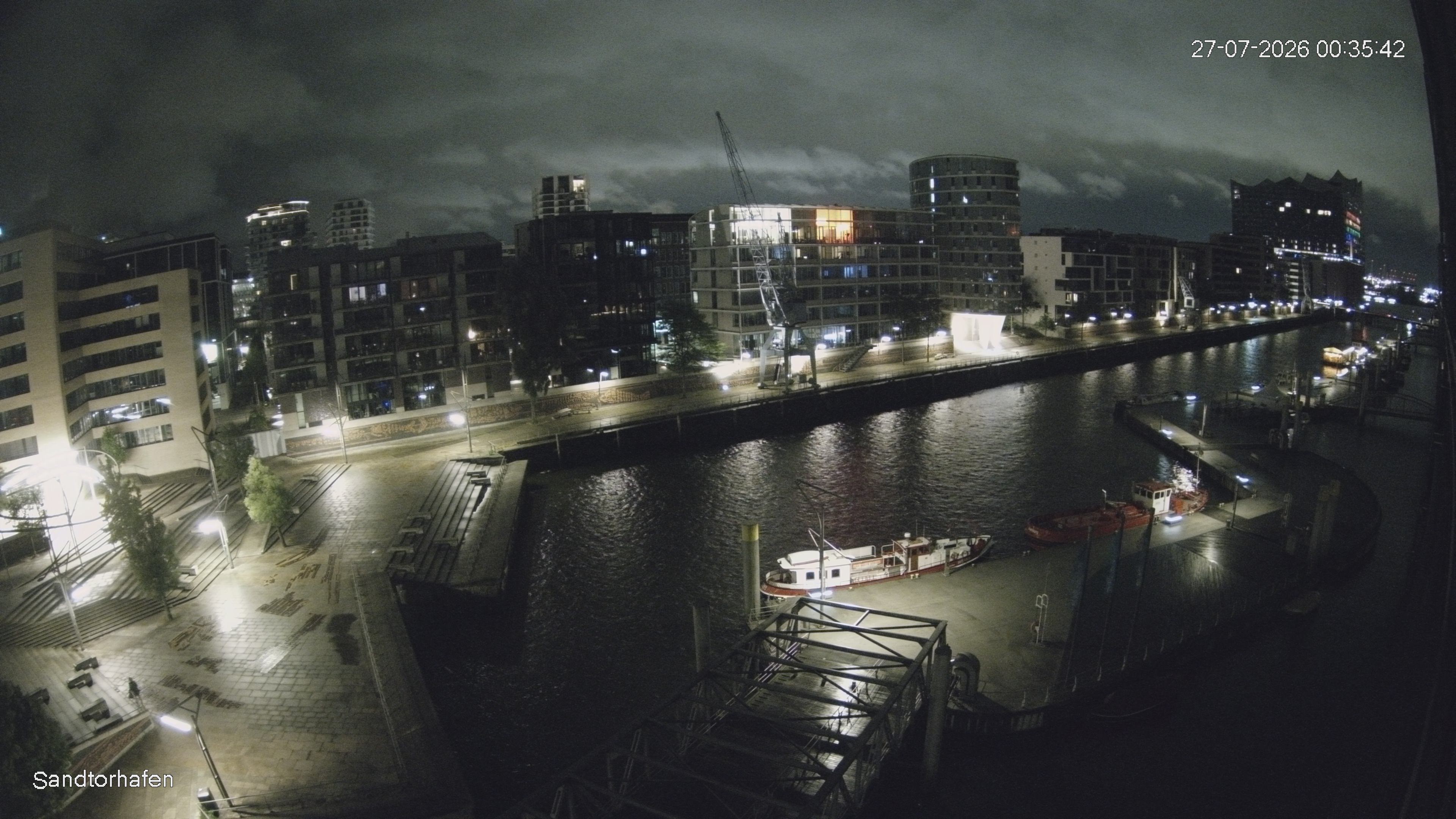 Archiv Foto Webcam Hamburg: HafenCity und Elbphilharmonie