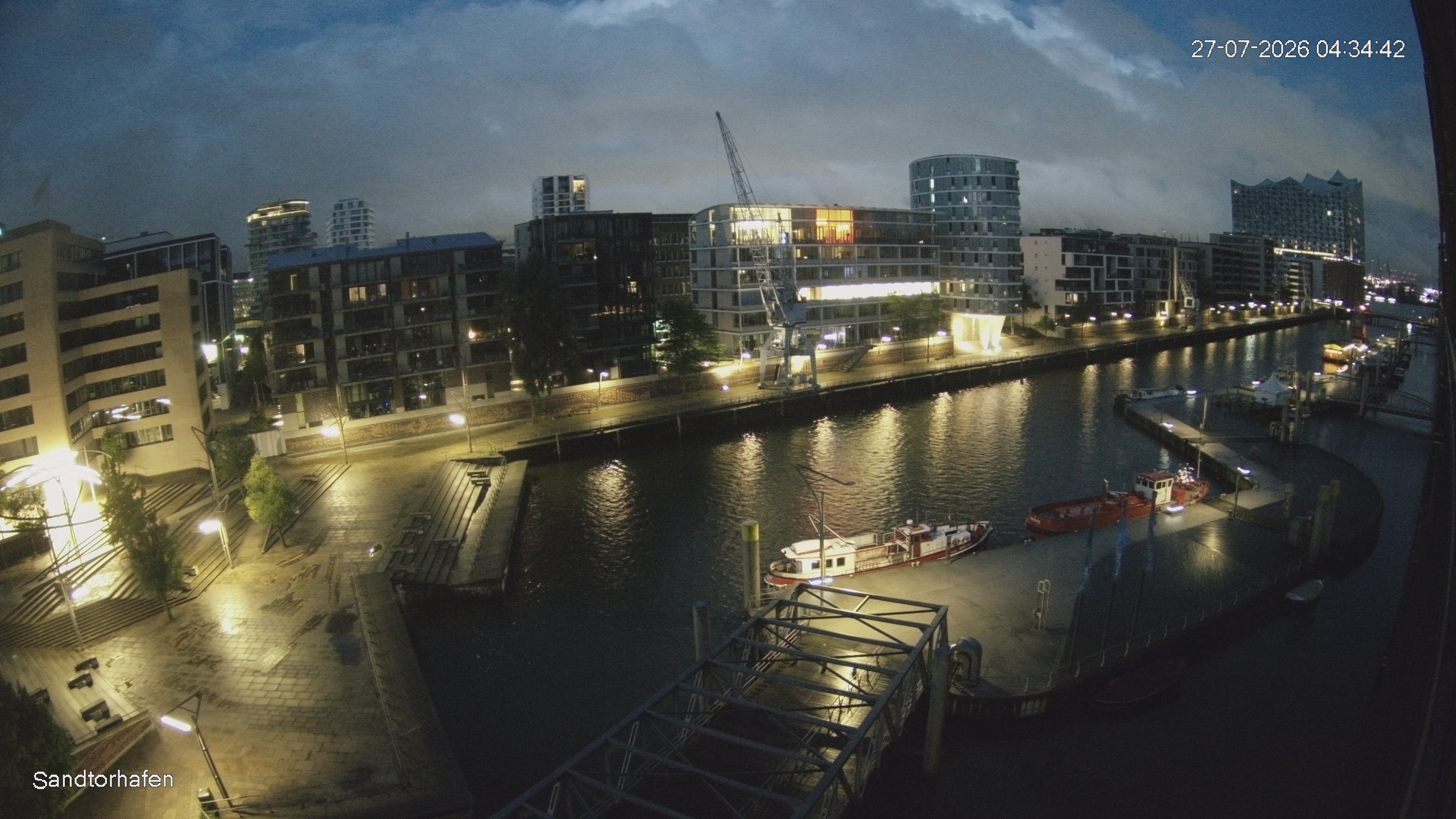 Archiv Foto Webcam Hamburg: HafenCity und Elbphilharmonie