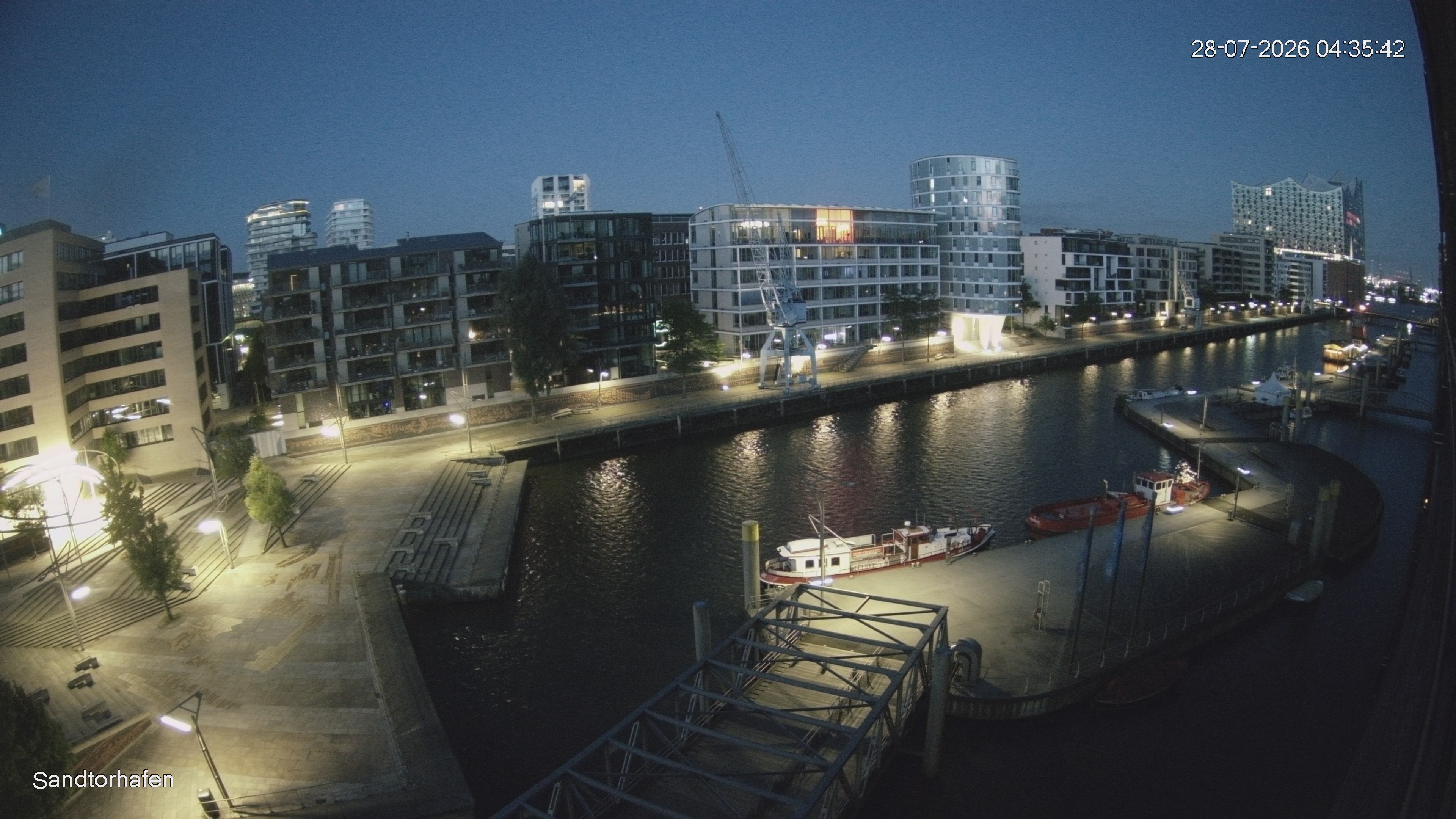 Archived image Webcam Harbour Hall Hamburg