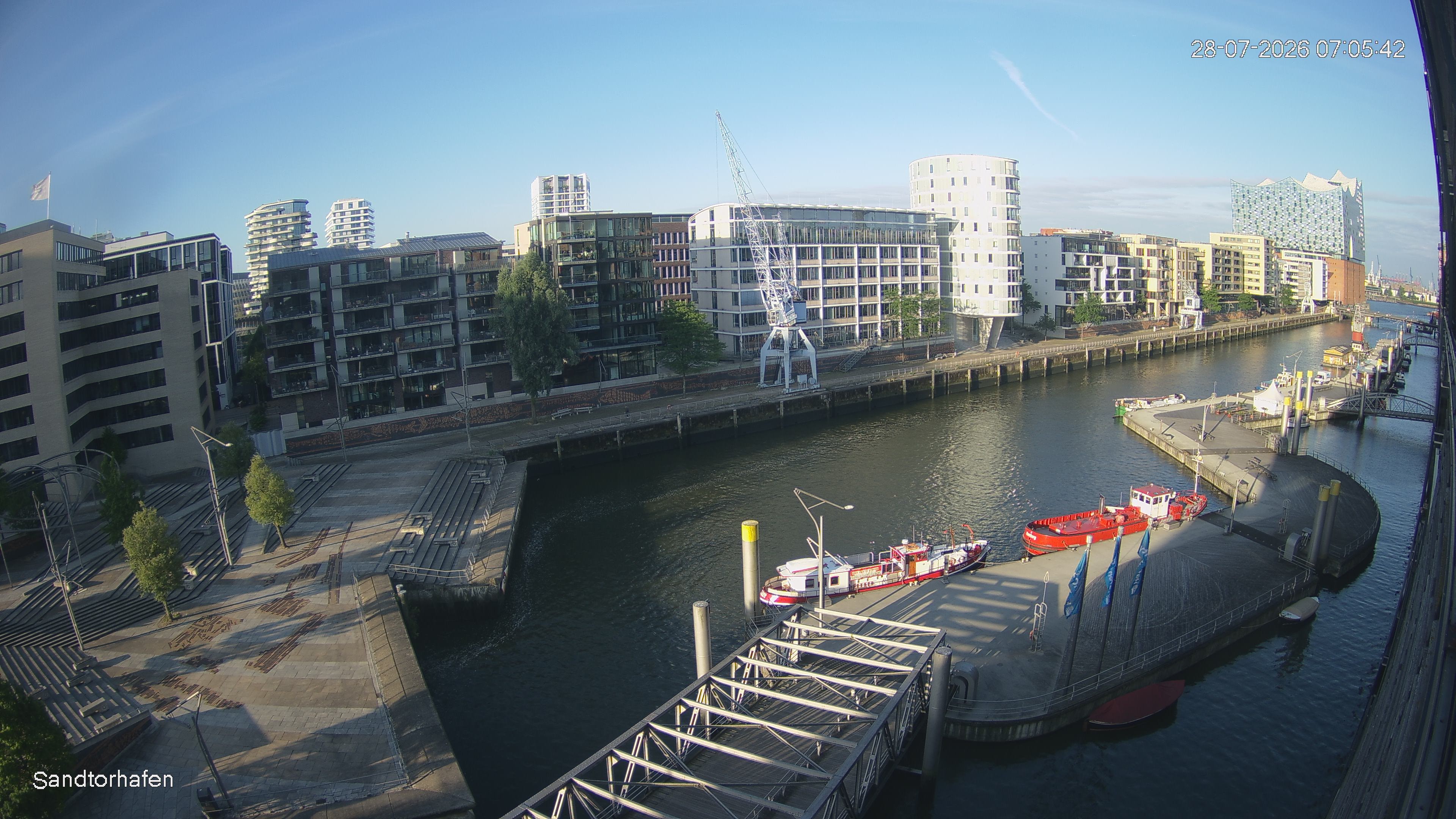 Archived image Webcam Harbour Hall Hamburg