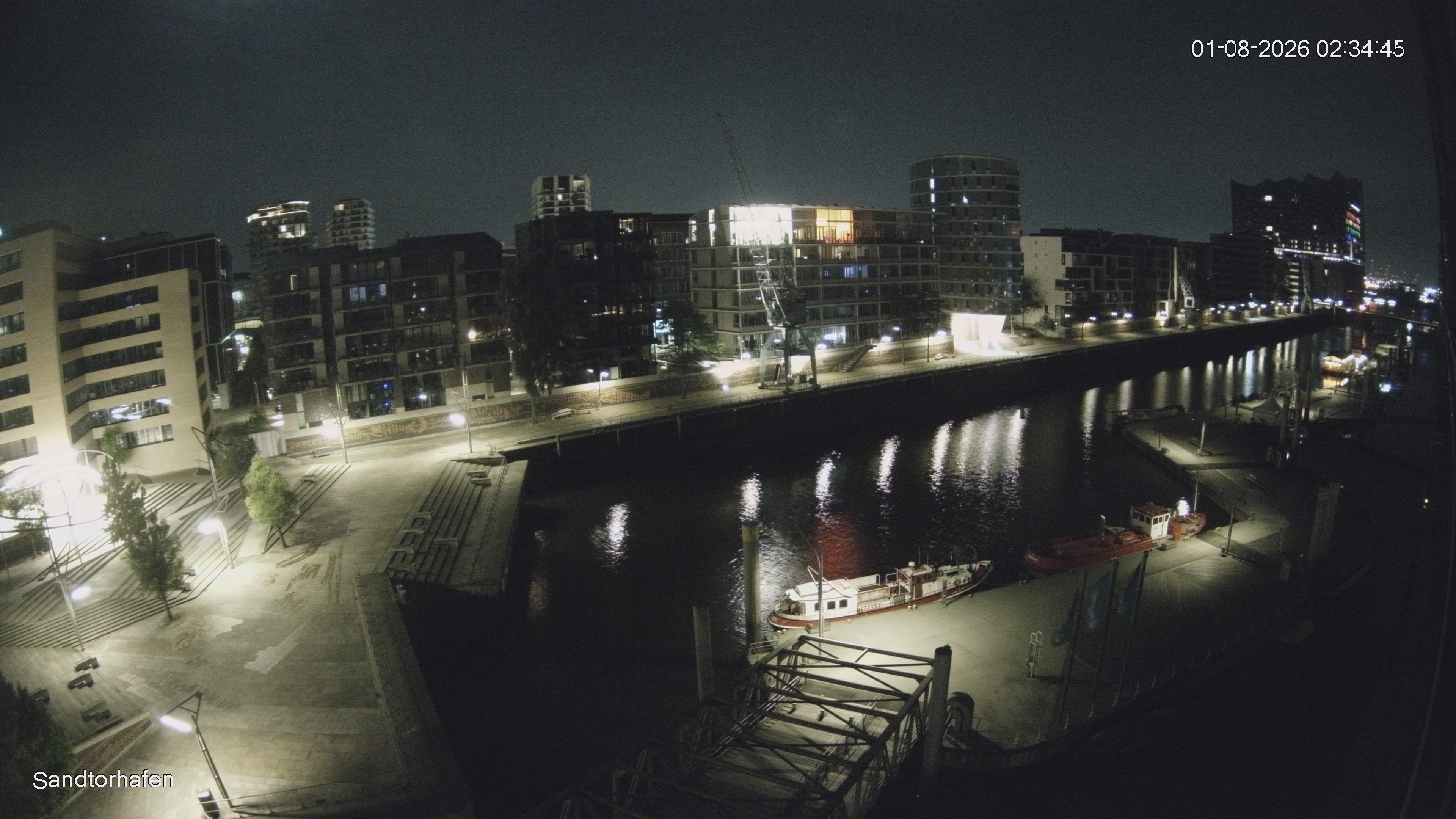 Archiv Foto Webcam Hamburg: HafenCity und Elbphilharmonie