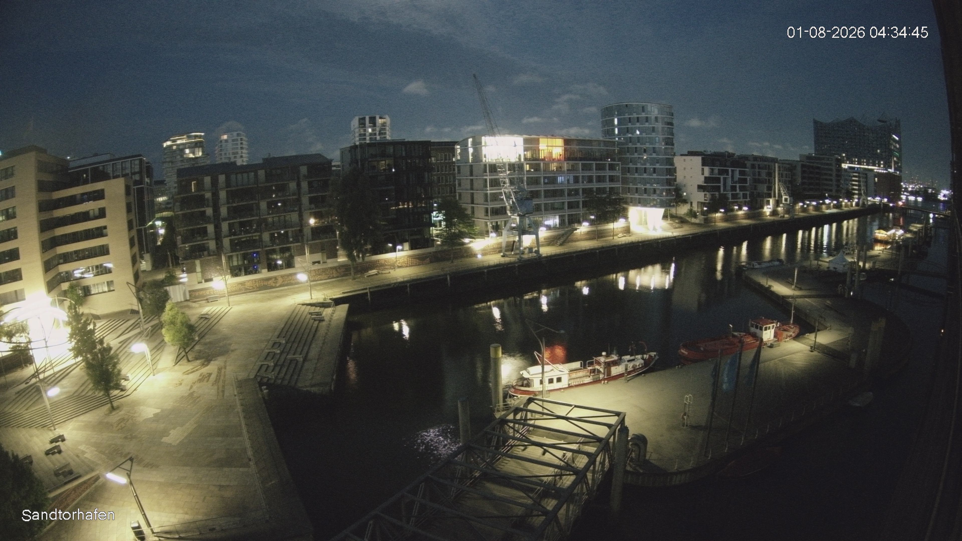 Archiv Foto Webcam Hamburg: HafenCity und Elbphilharmonie