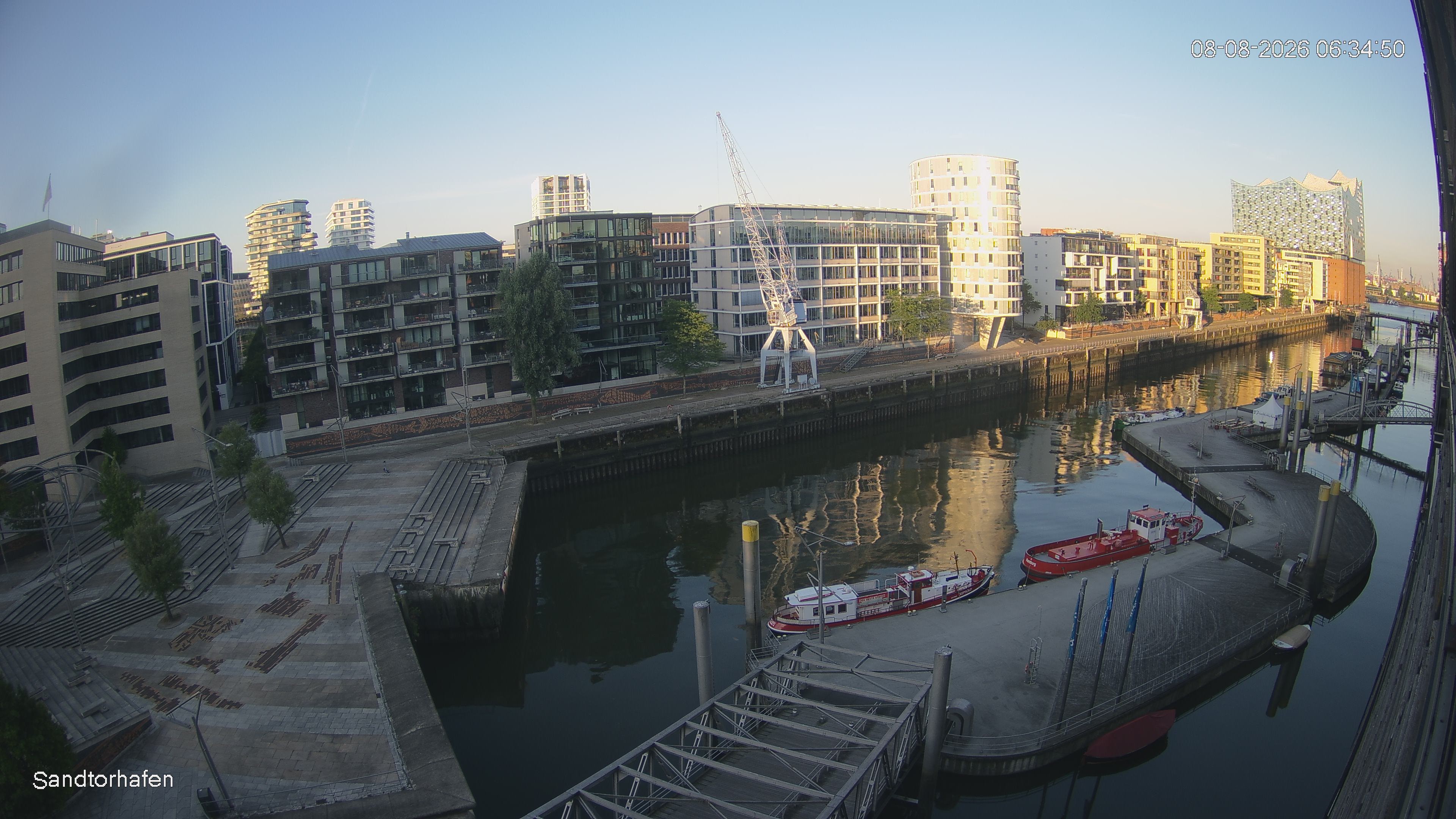 Archiv Foto Webcam Hamburg: HafenCity und Elbphilharmonie