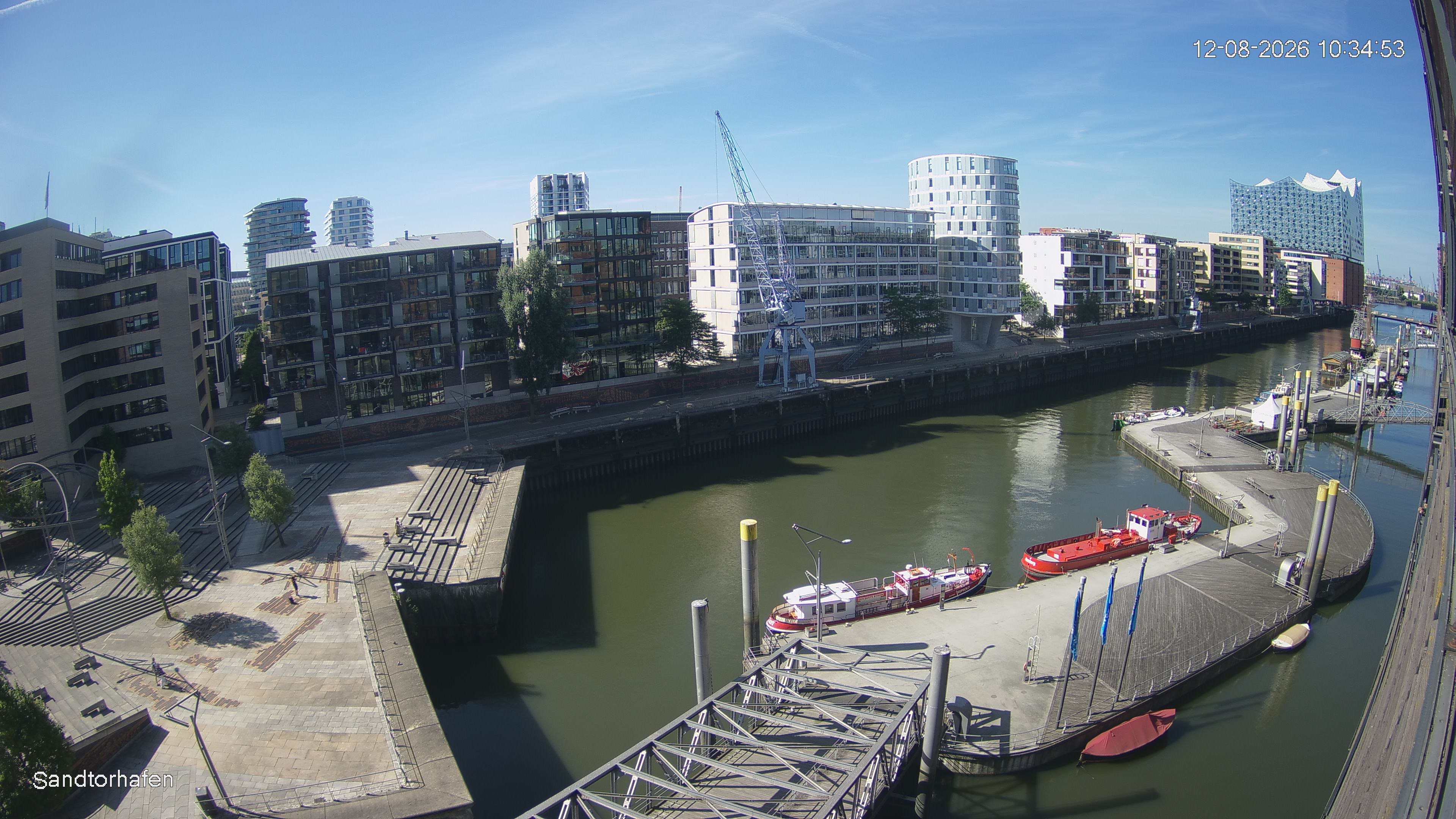 Archived image Webcam Harbour Hall Hamburg