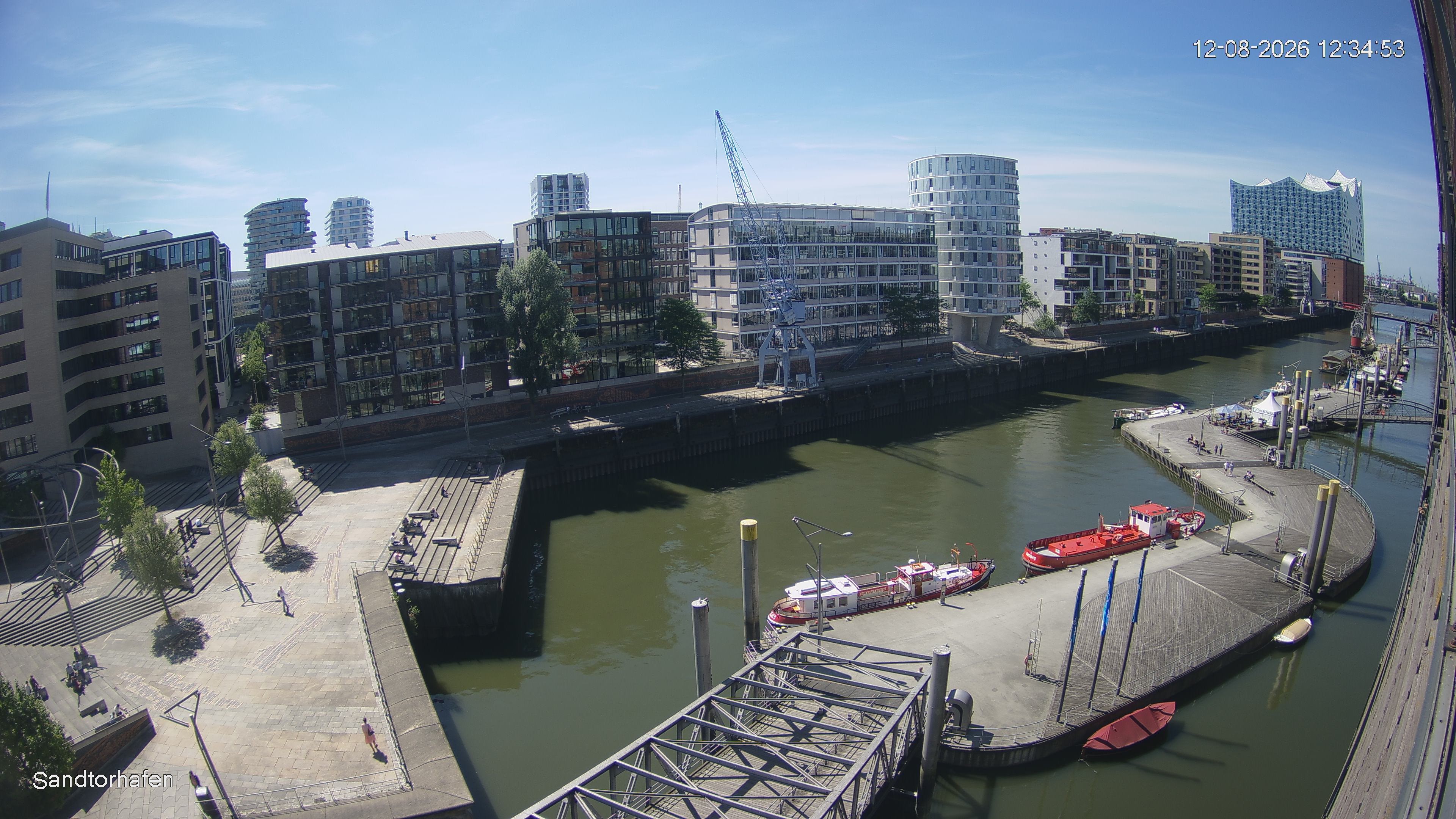 Archived image Webcam Harbour Hall Hamburg