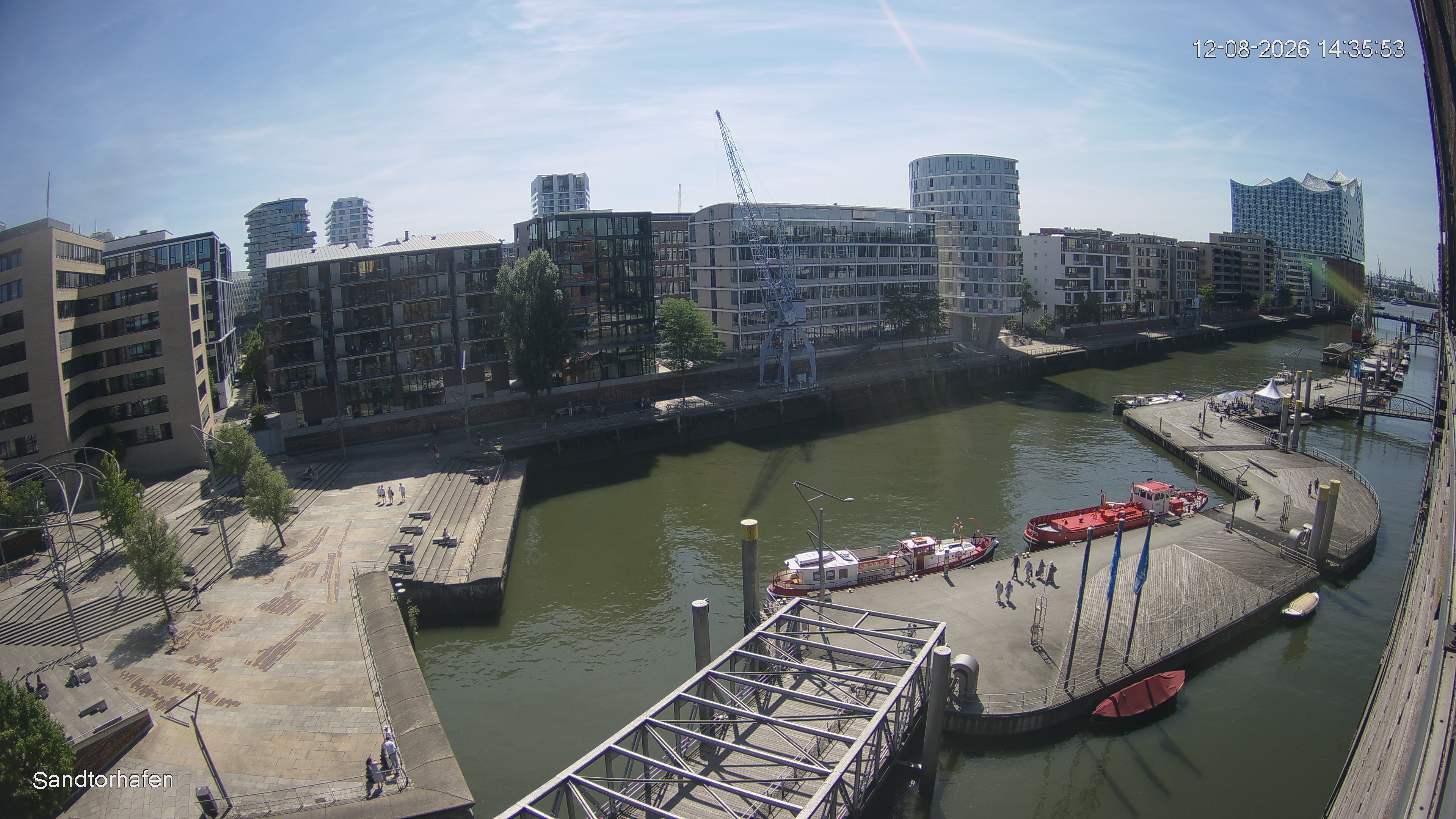 Archived image Webcam Harbour Hall Hamburg