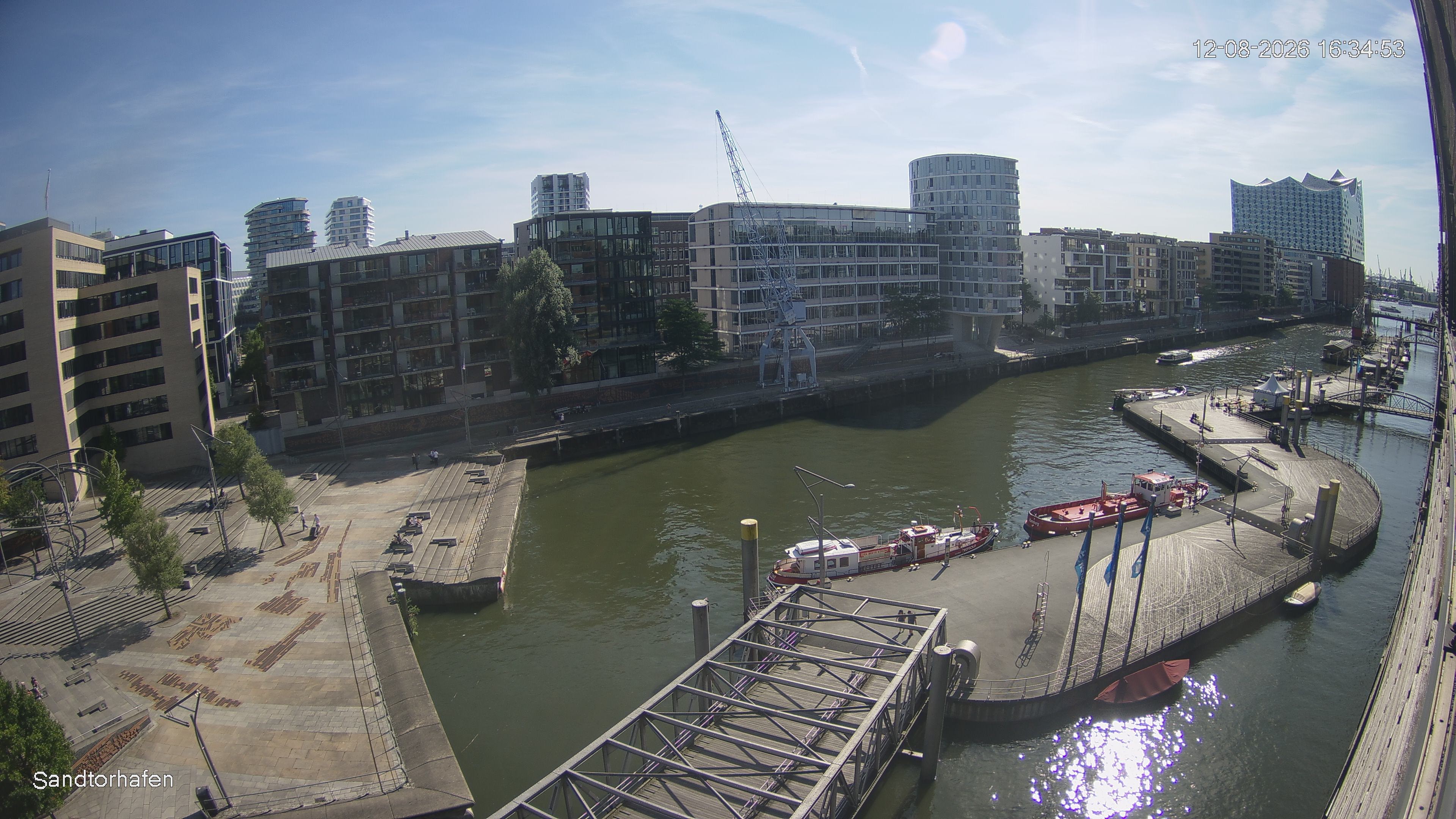 Archived image Webcam Harbour Hall Hamburg