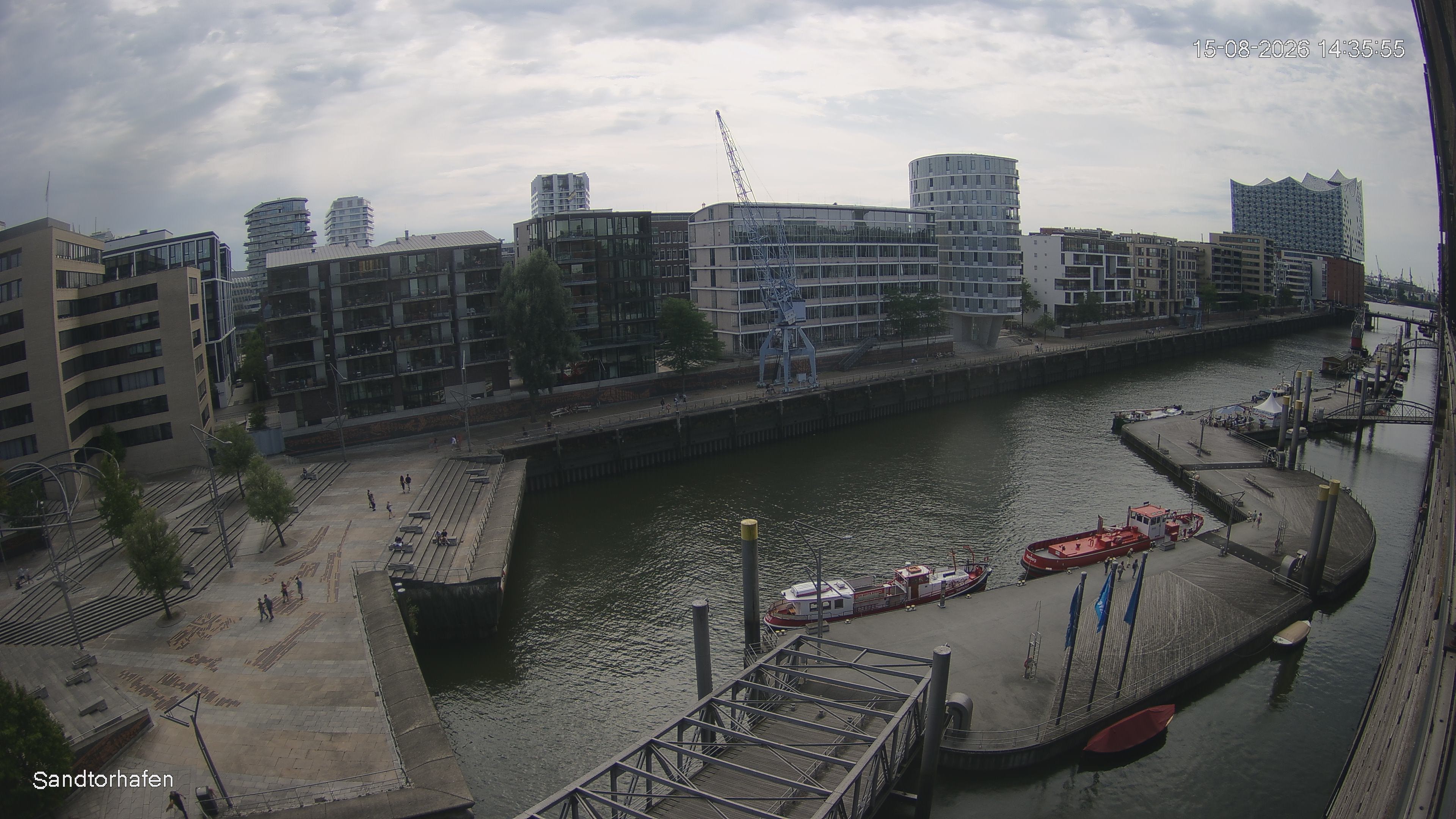 Archived image Webcam Harbour Hall Hamburg