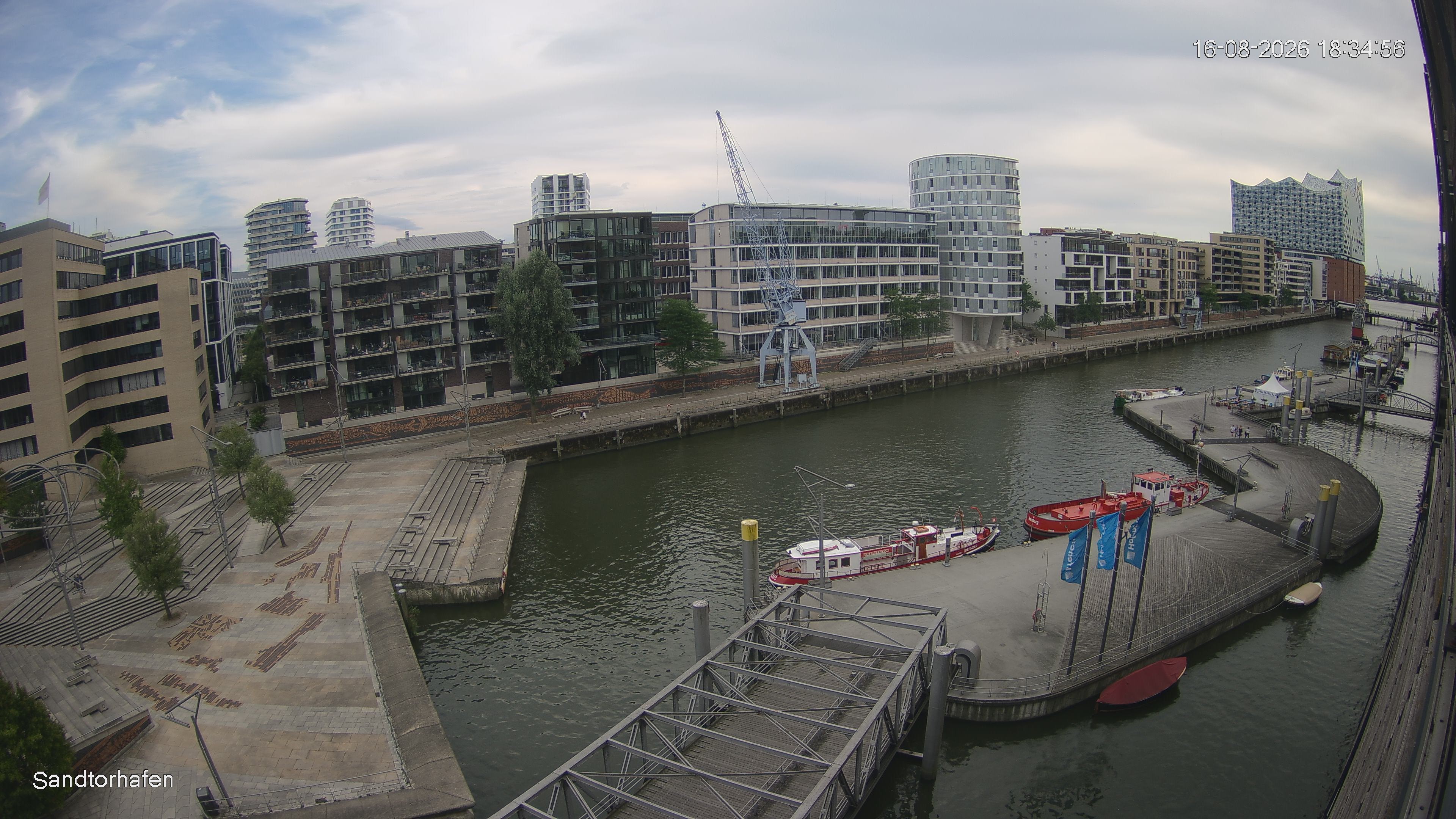 Archived image Webcam Harbour Hall Hamburg