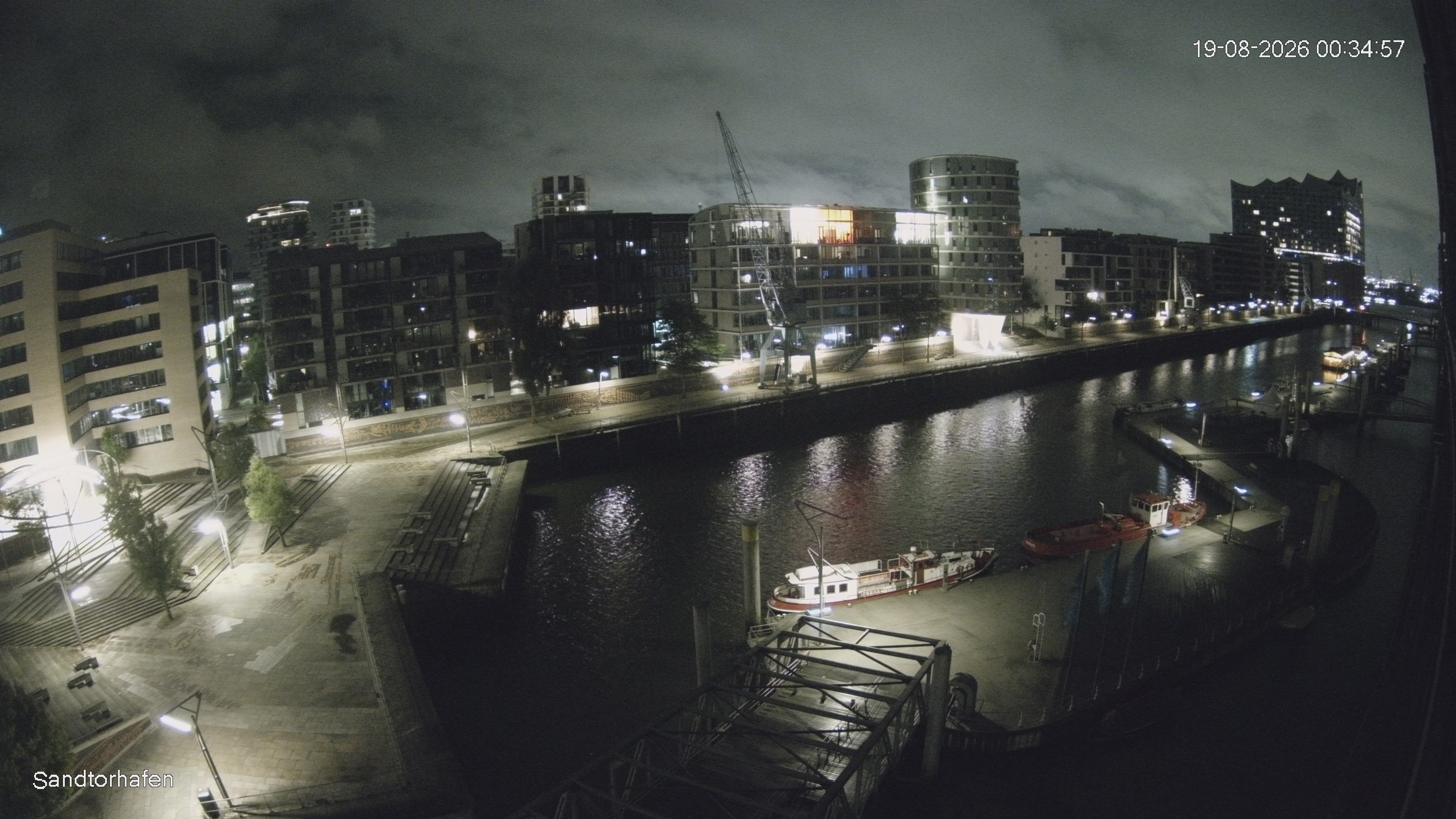 Archiv Foto Webcam Hamburg: HafenCity und Elbphilharmonie