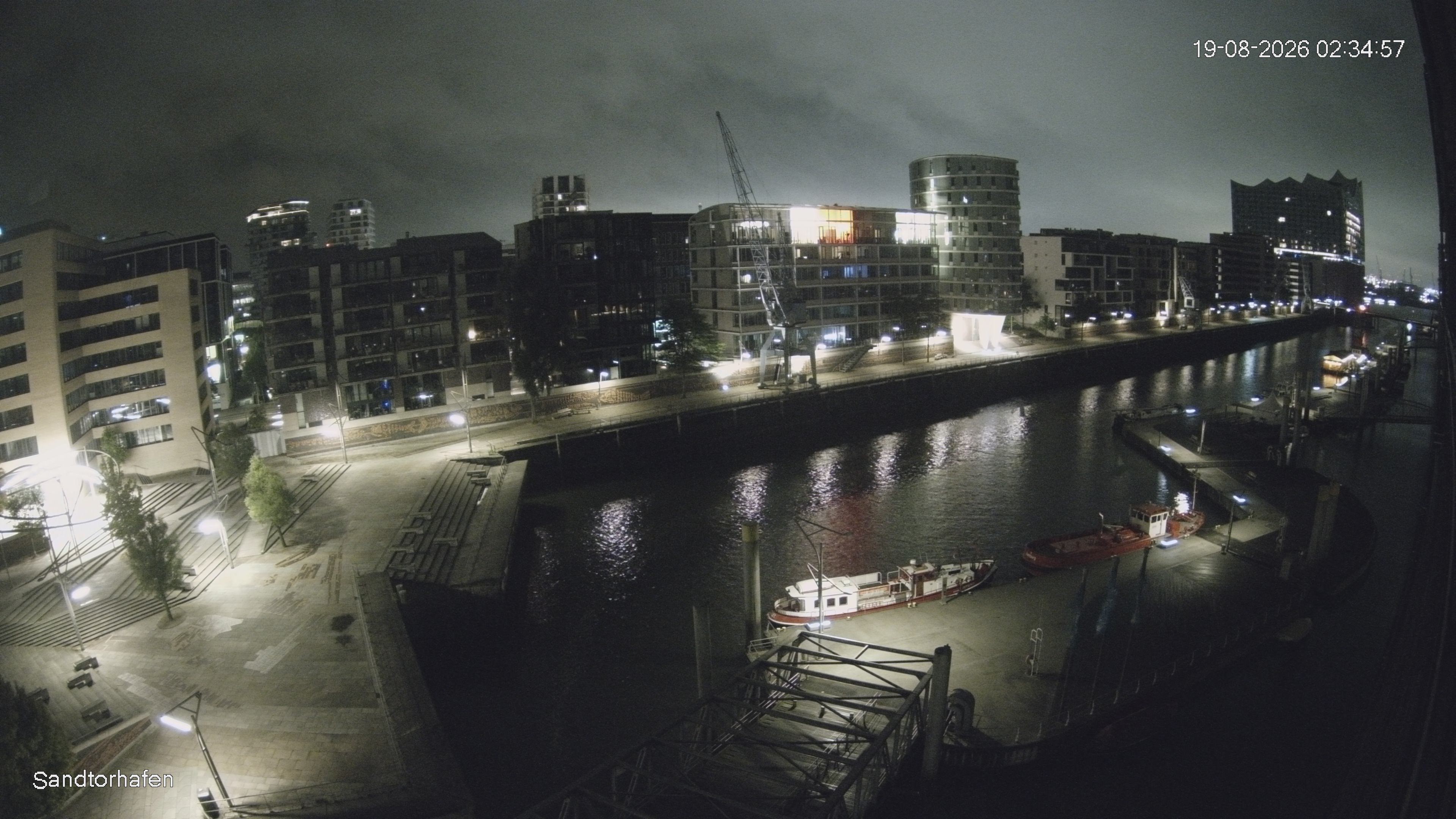 Archiv Foto Webcam Hamburg: HafenCity und Elbphilharmonie