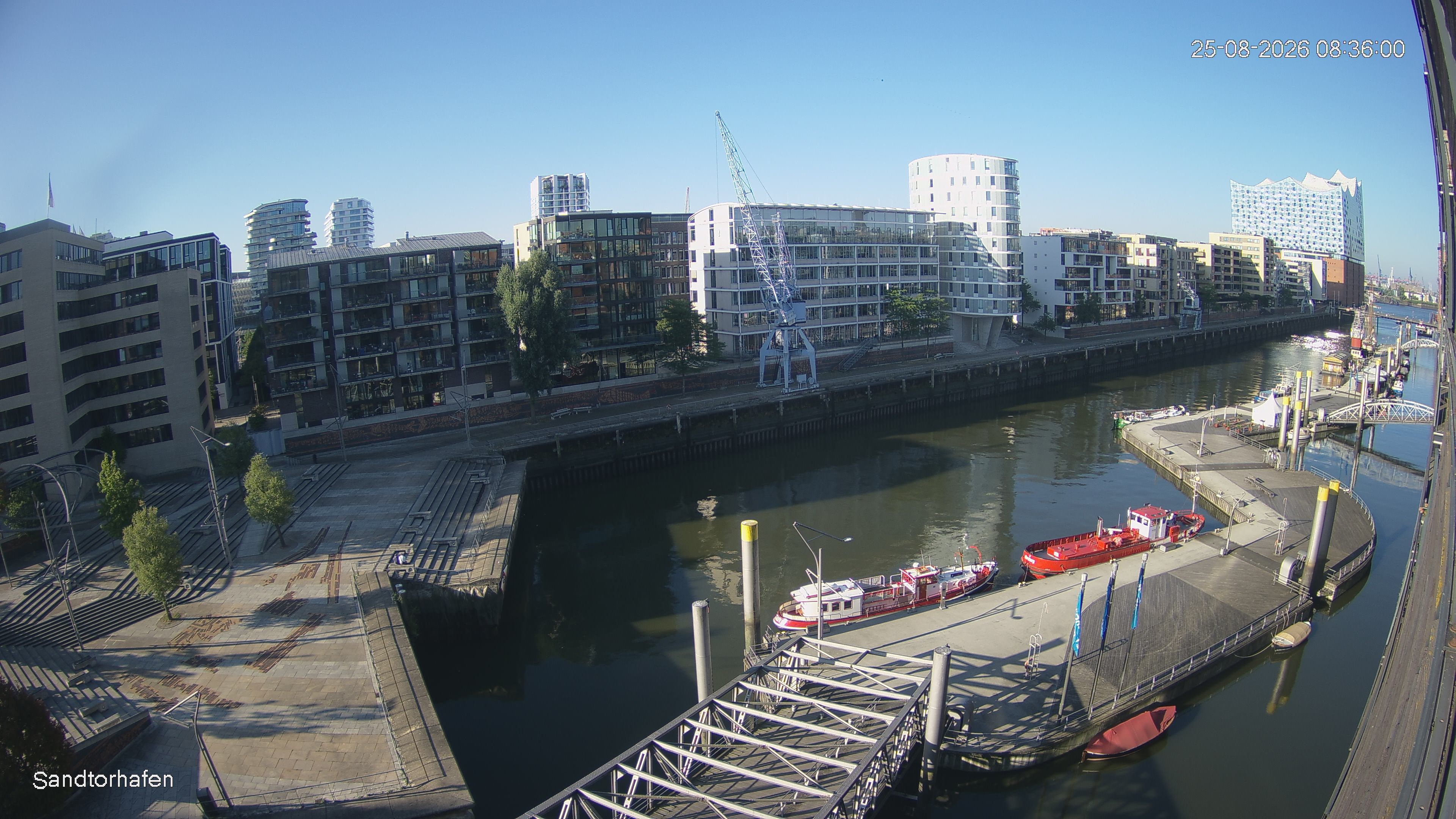 Archived image Webcam Harbour Hall Hamburg