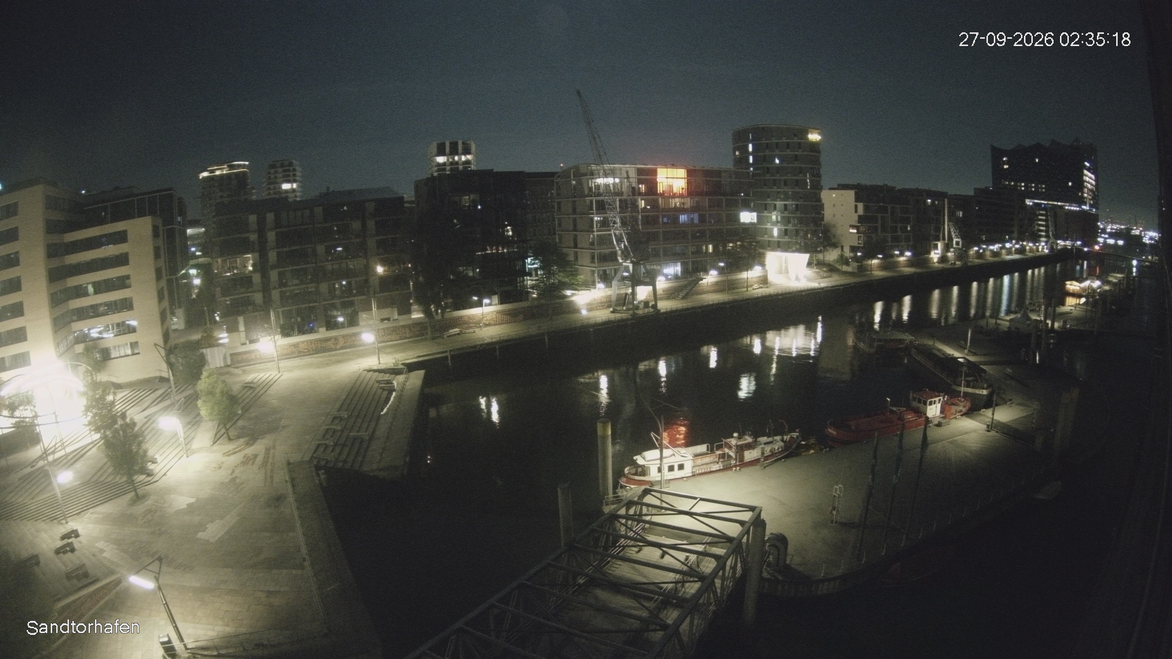 Archiv Foto Webcam Hamburg: HafenCity und Elbphilharmonie