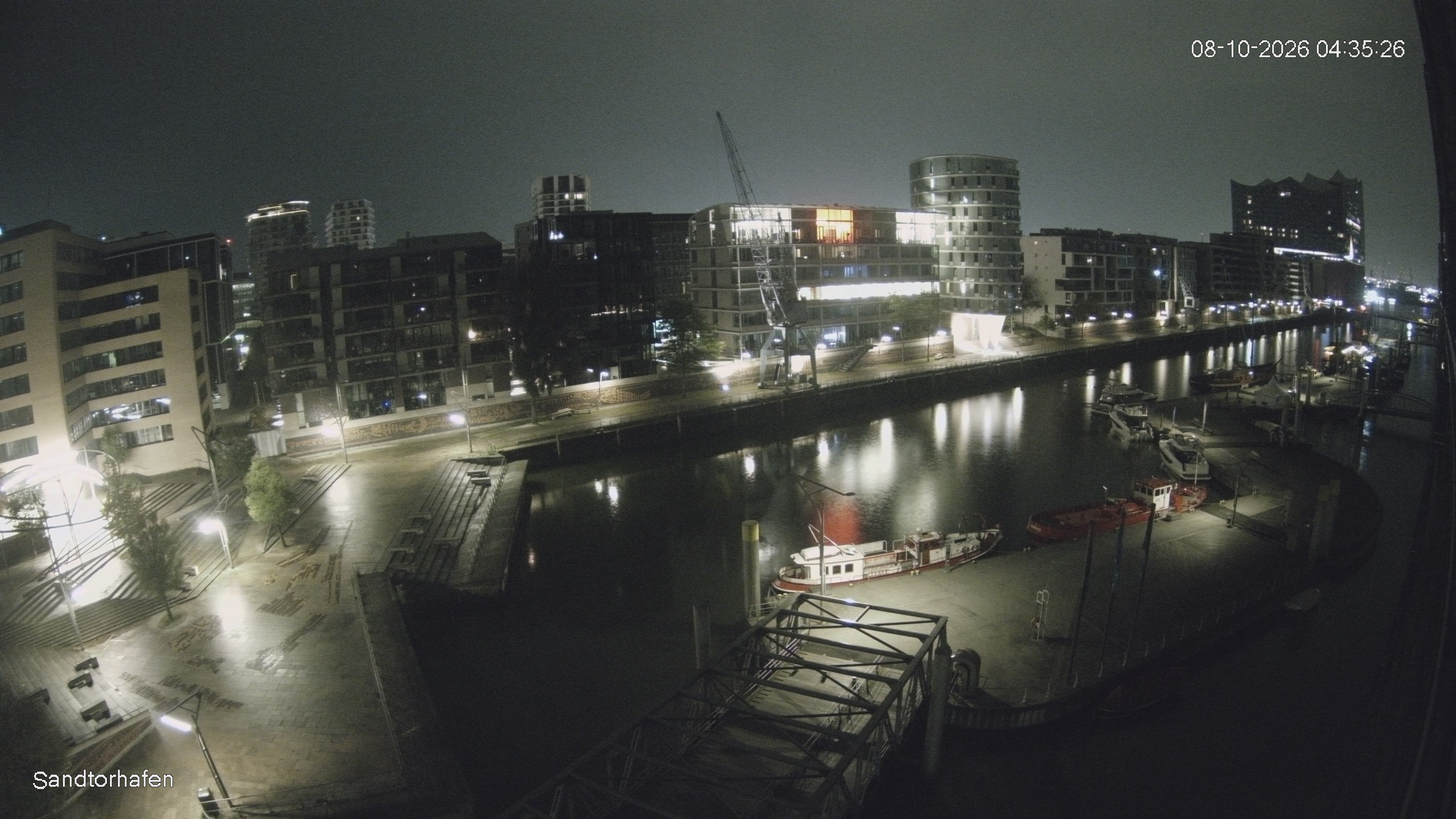 Archiv Foto Webcam Hamburg: HafenCity und Elbphilharmonie