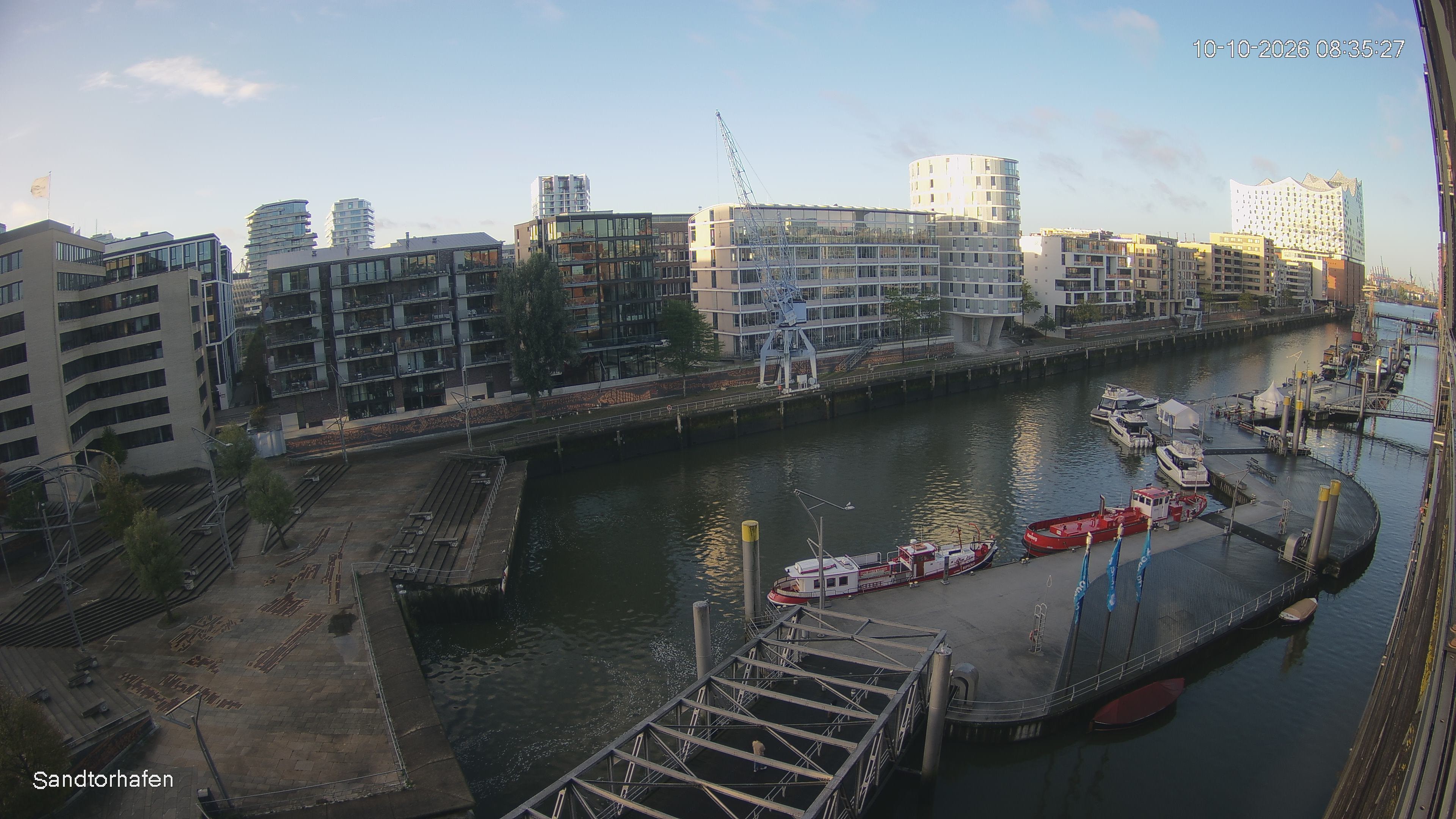 Archived image Webcam Harbour Hall Hamburg