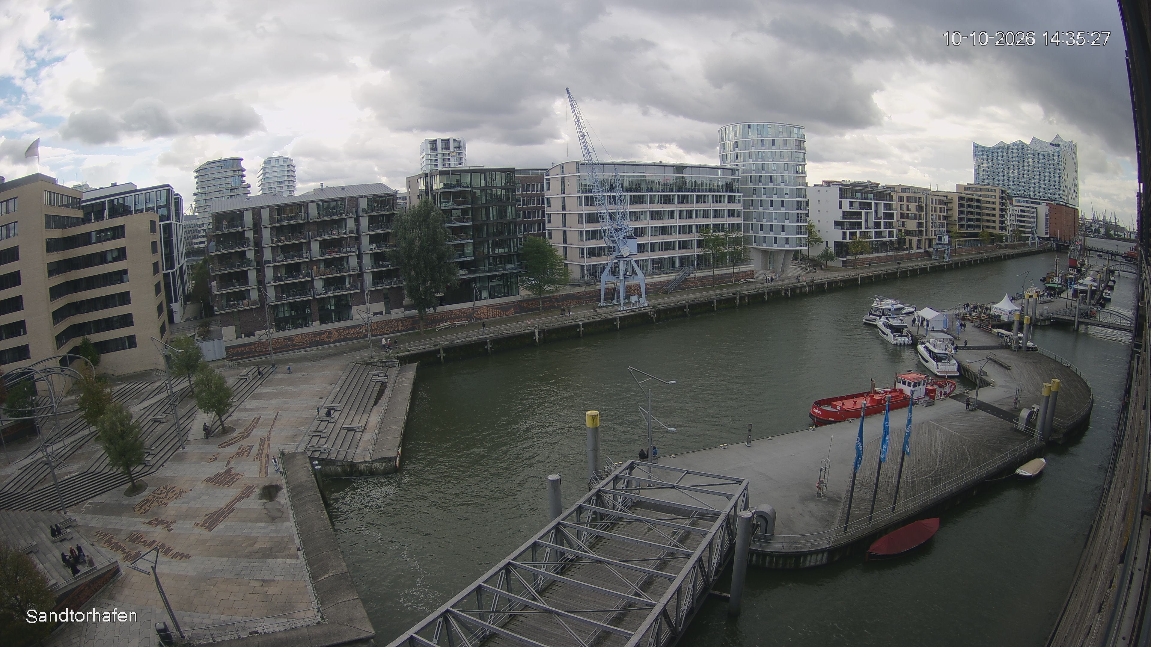 Archived image Webcam Harbour Hall Hamburg
