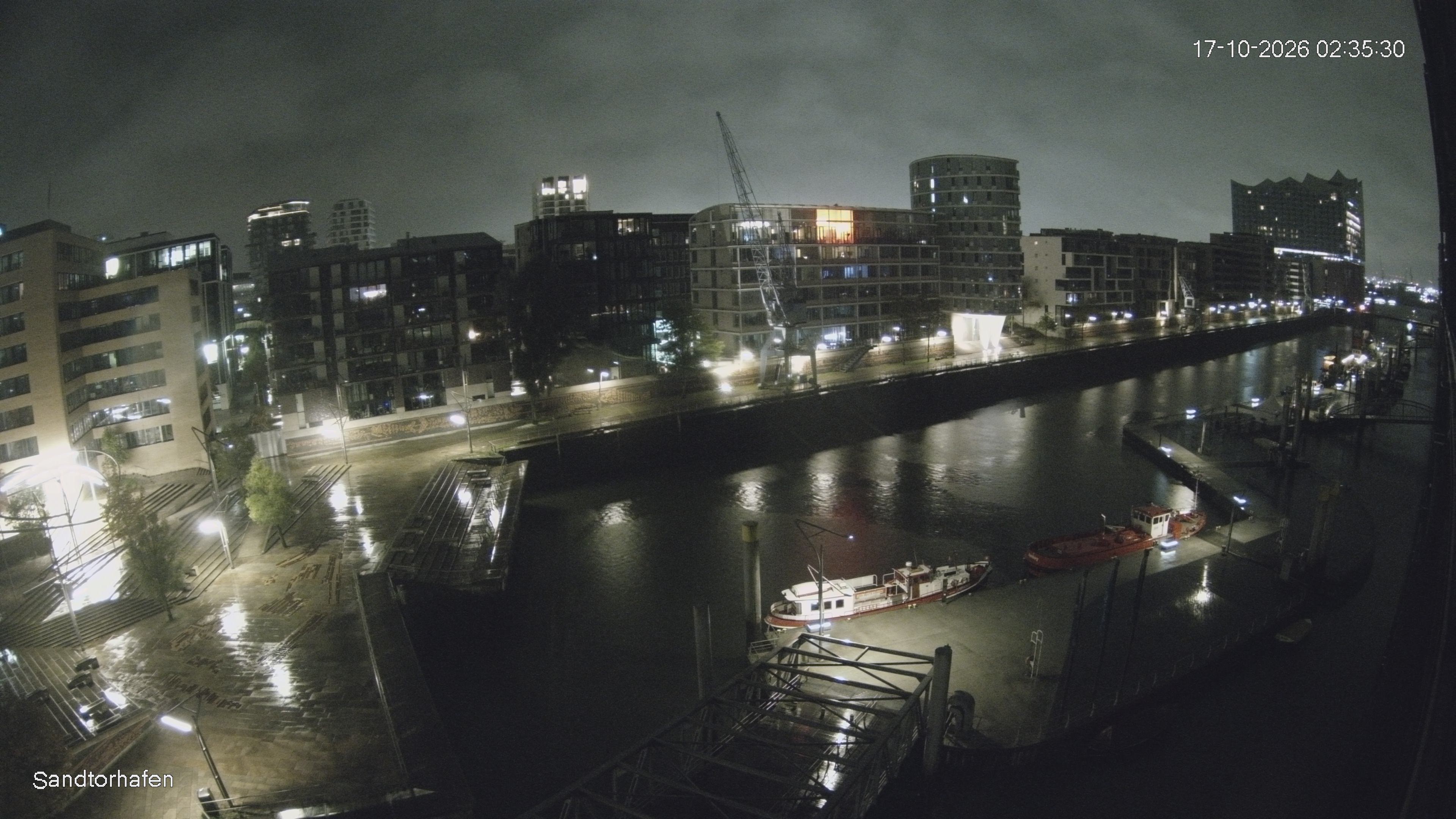 Archived image Webcam Harbour Hall Hamburg