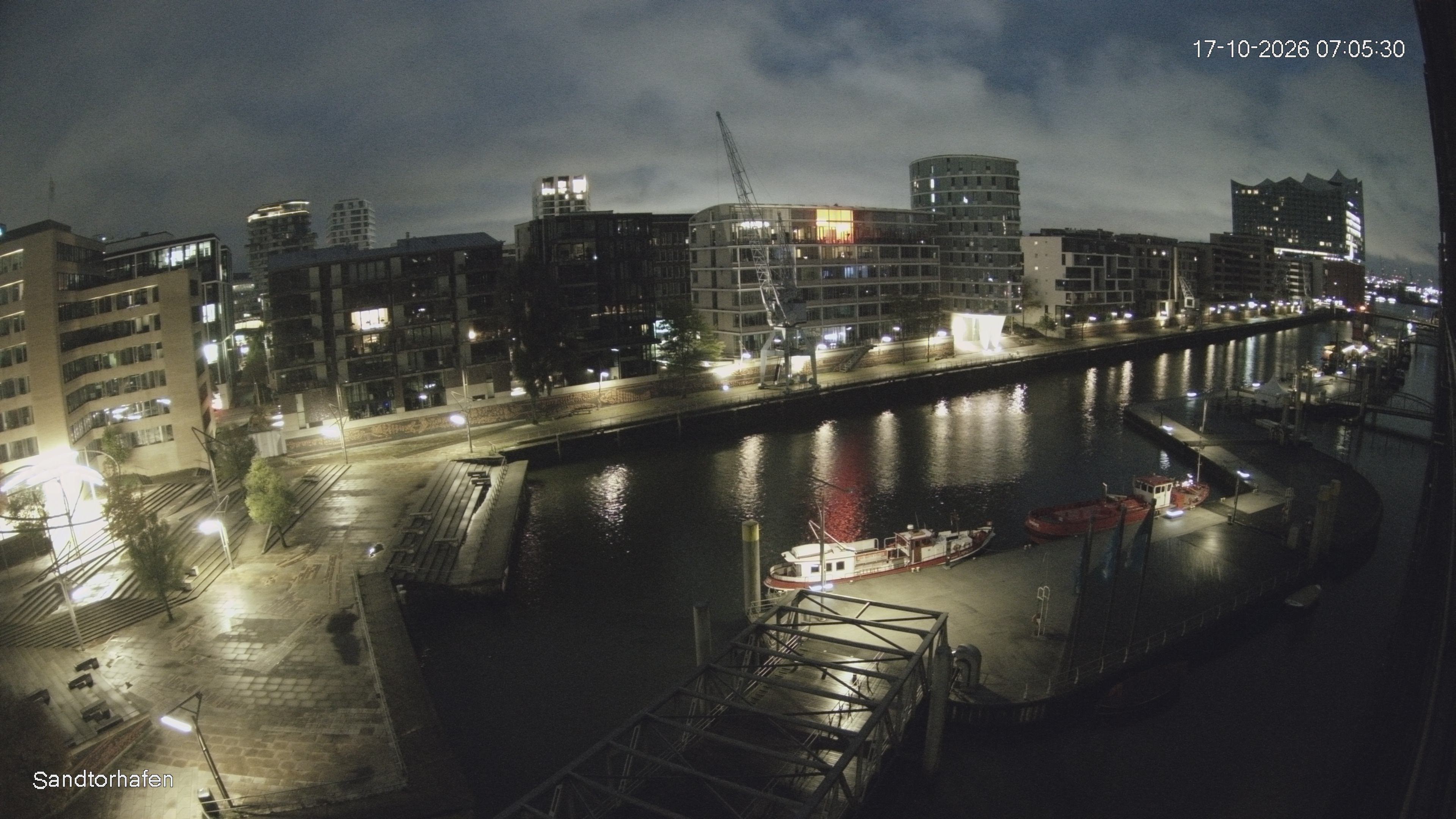 Archived image Webcam Harbour Hall Hamburg