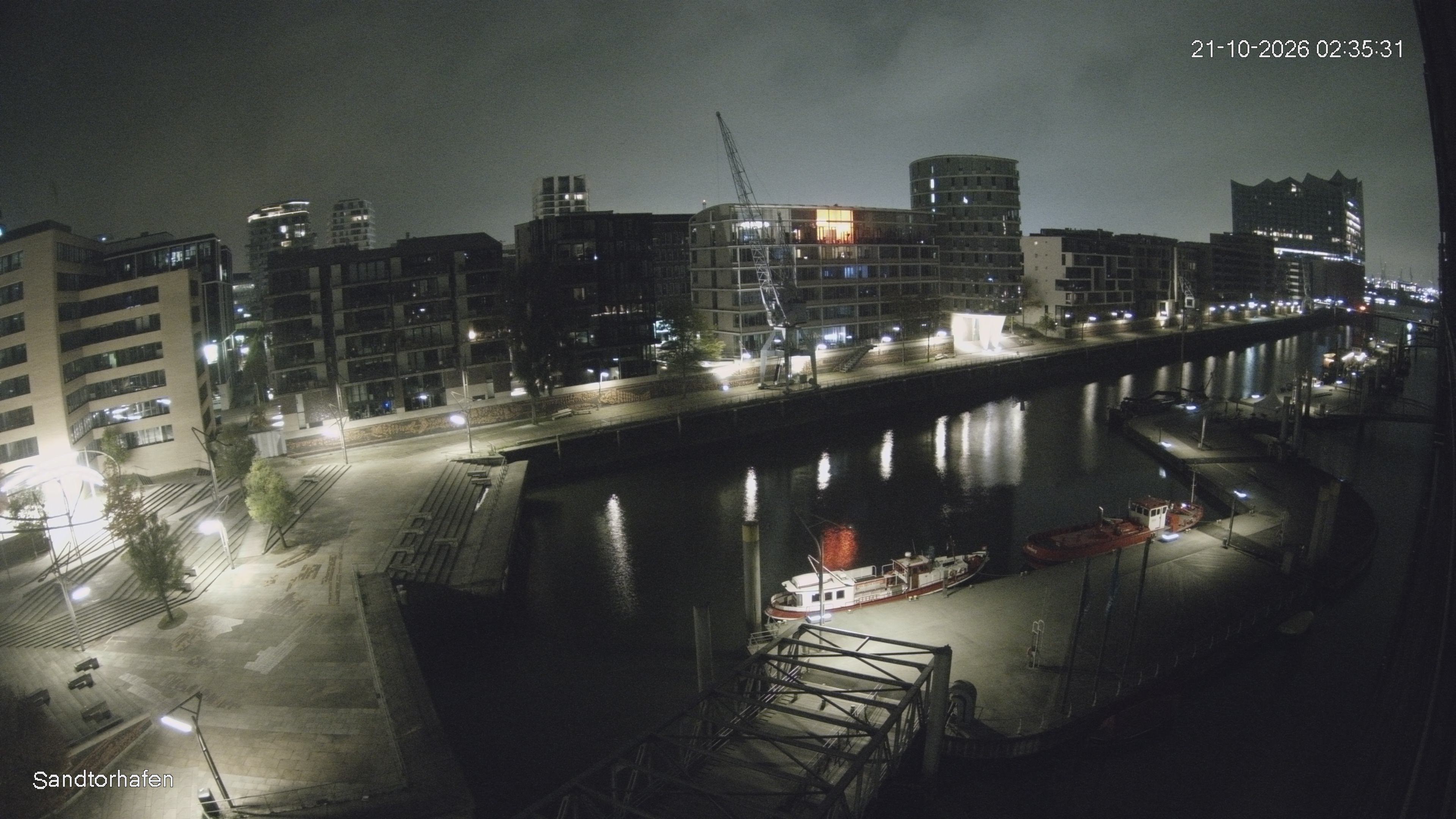 Archiv Foto Webcam Hamburg: HafenCity und Elbphilharmonie