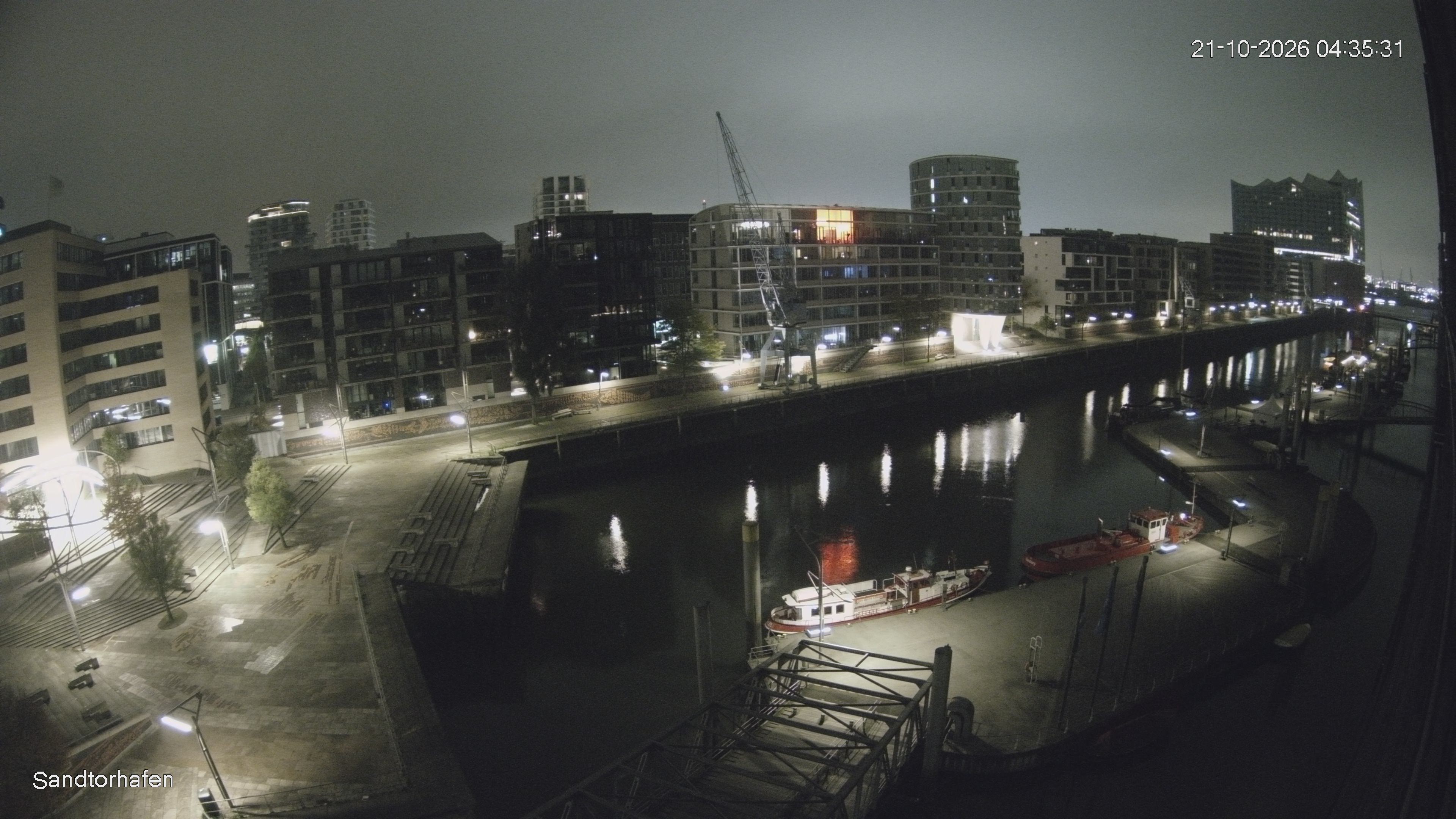 Archiv Foto Webcam Hamburg: HafenCity und Elbphilharmonie