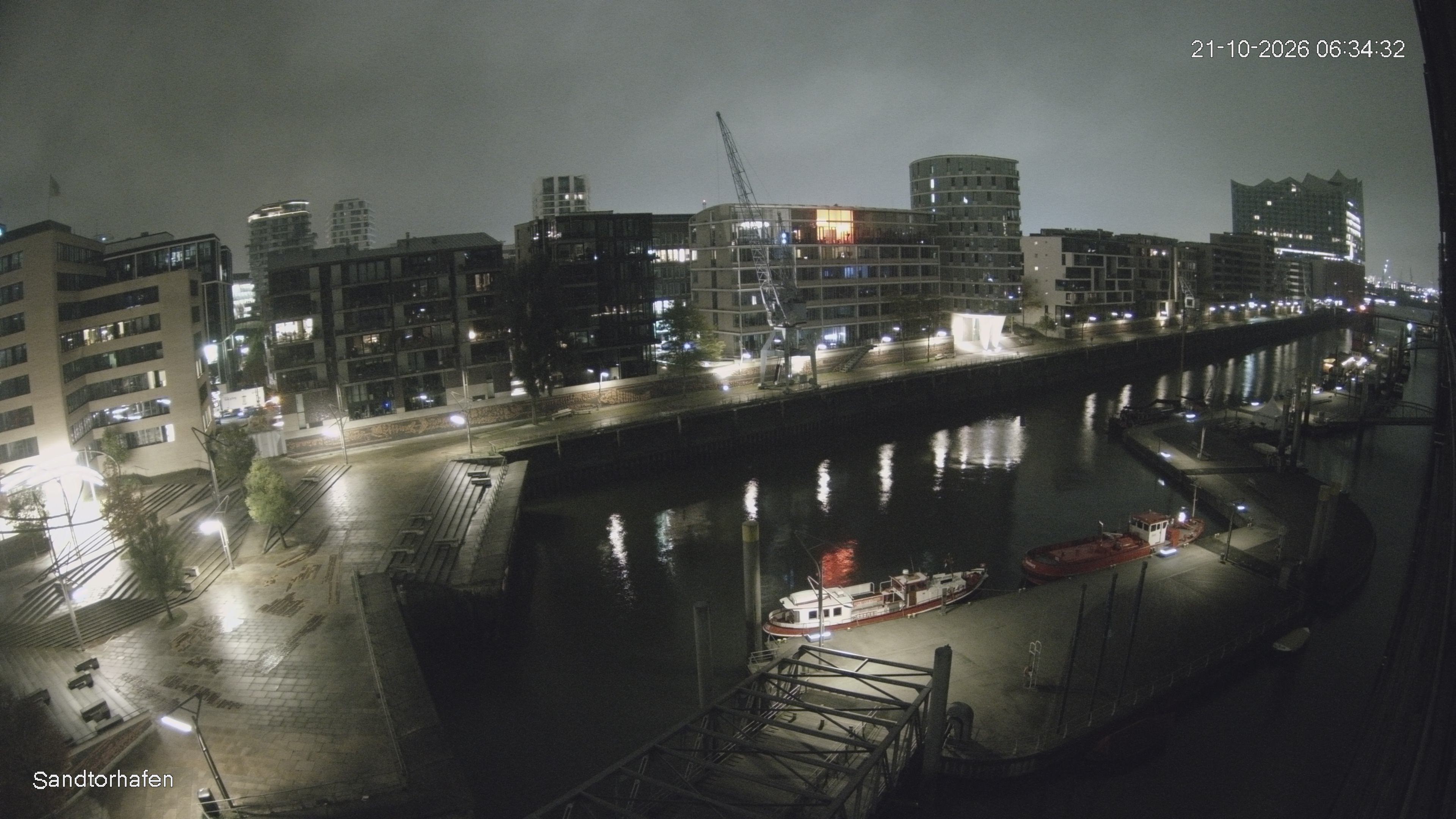 Archiv Foto Webcam Hamburg: HafenCity und Elbphilharmonie