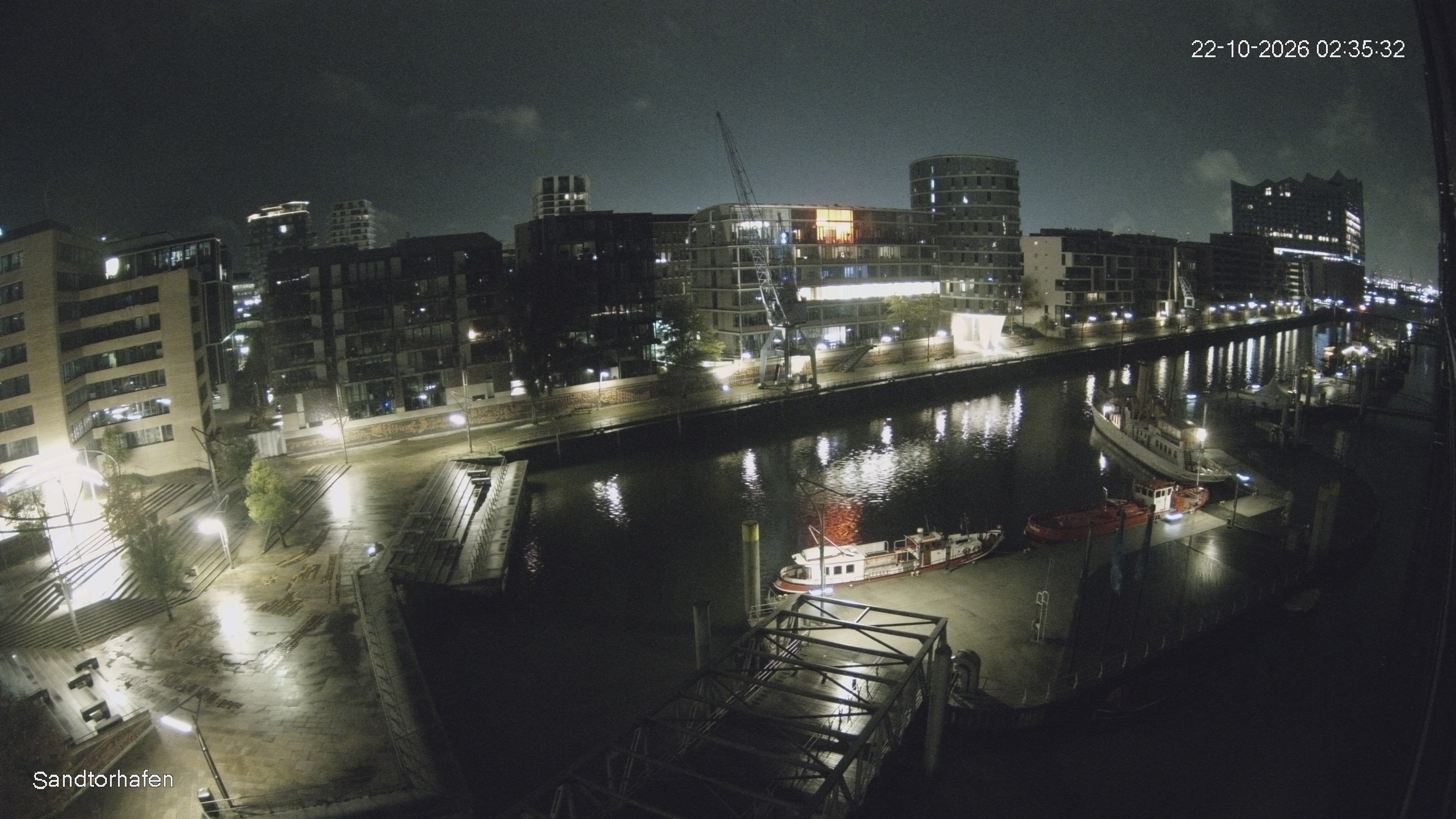 Archiv Foto Webcam Hamburg: HafenCity und Elbphilharmonie