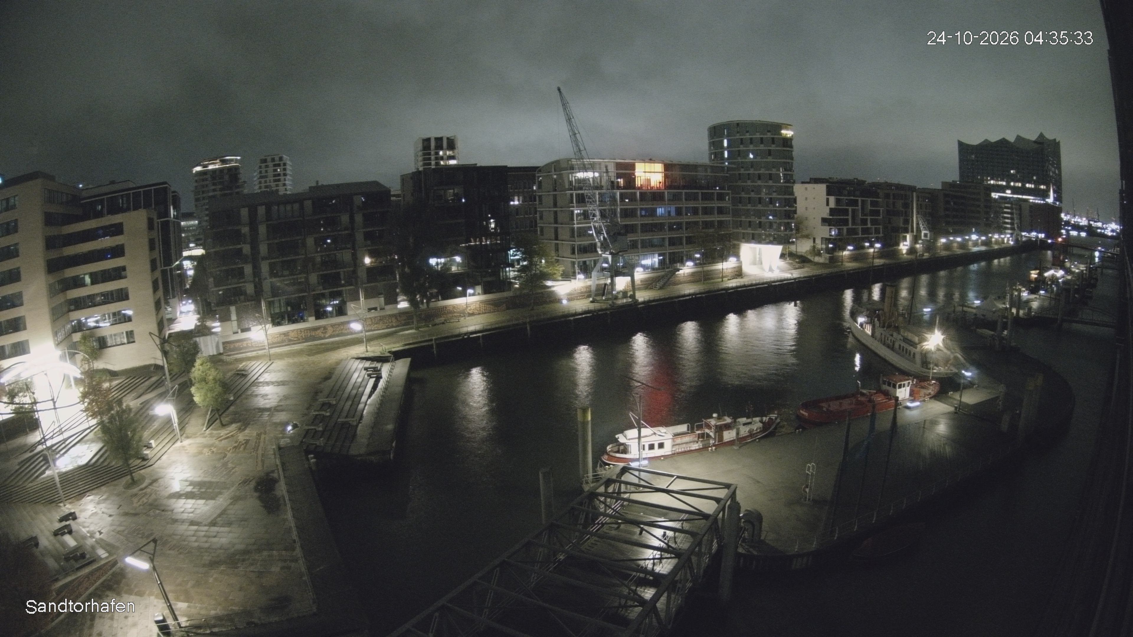 Archiv Foto Webcam Hamburg: HafenCity und Elbphilharmonie