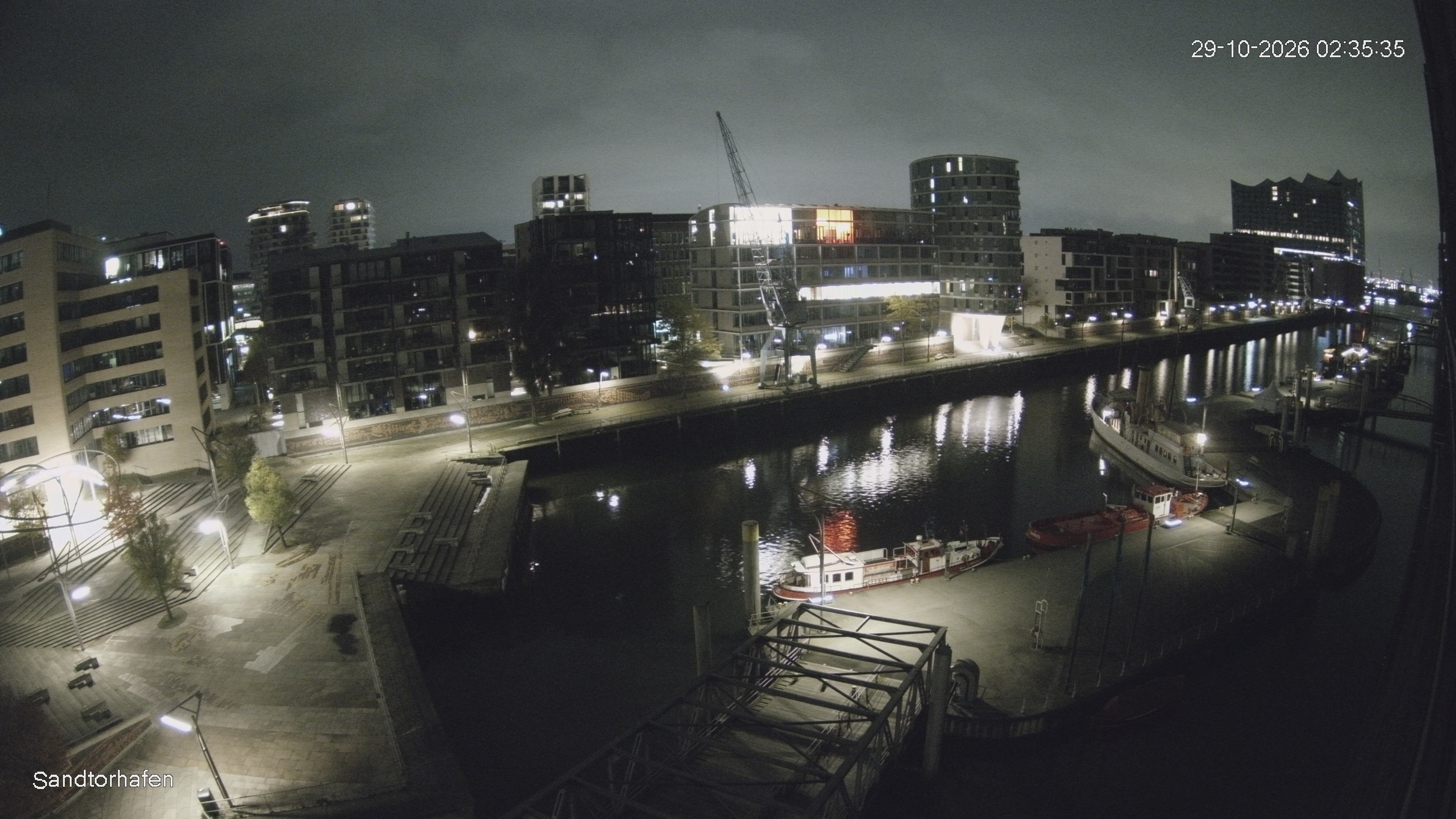Archived image Webcam Harbour Hall Hamburg