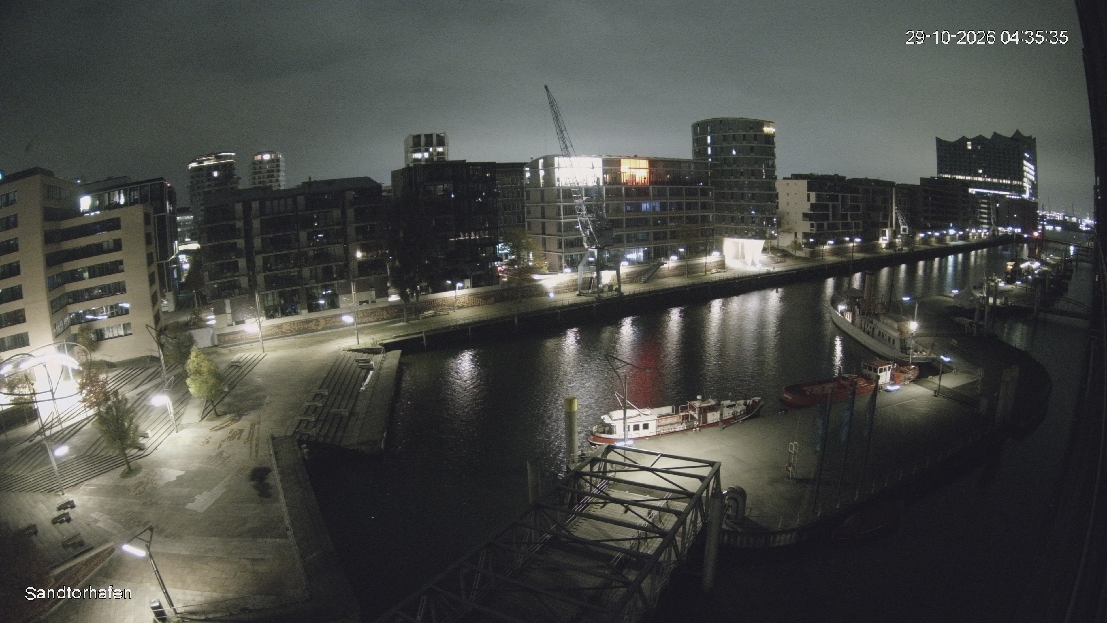 Archived image Webcam Harbour Hall Hamburg