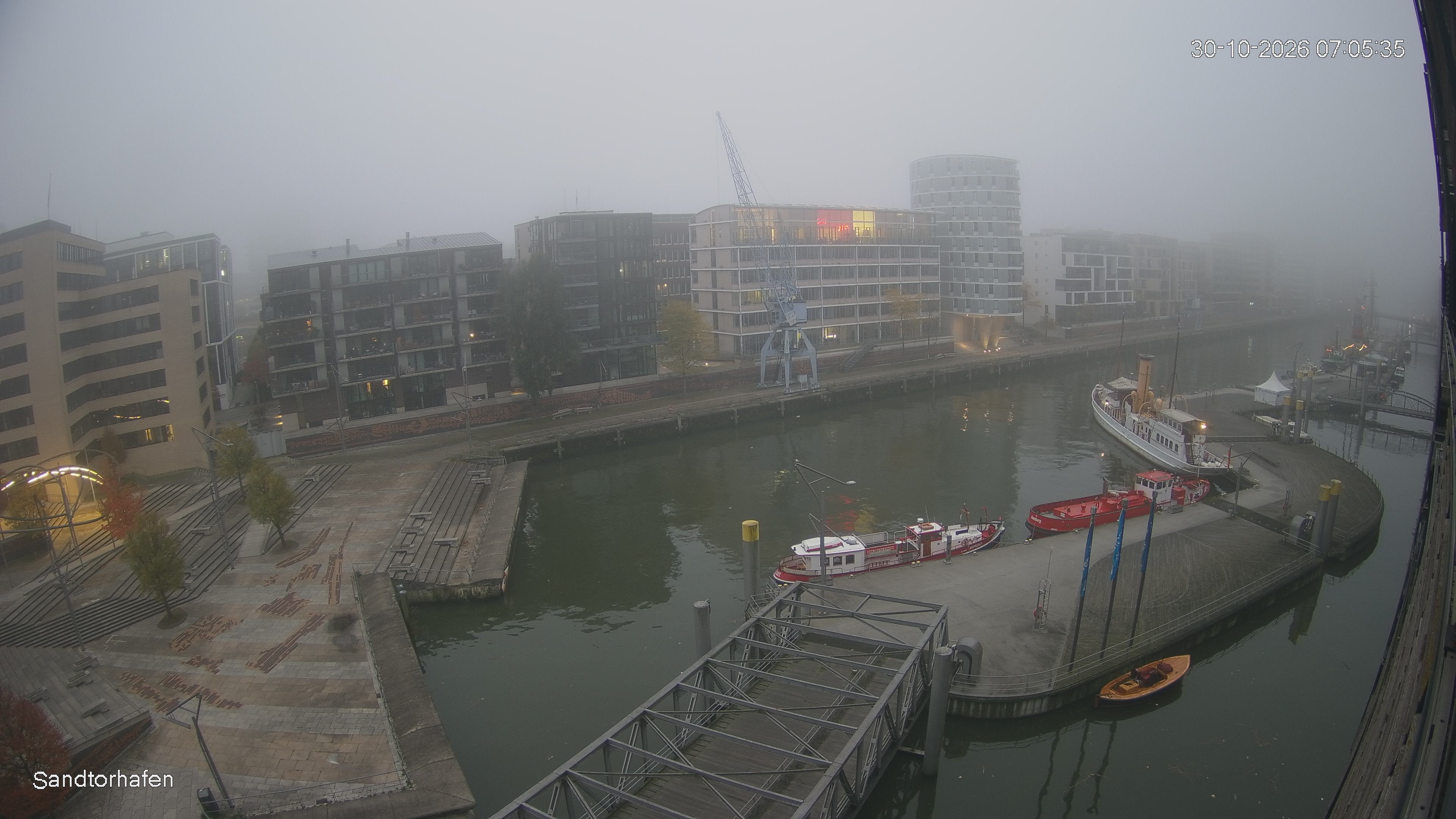 Archiv Foto Webcam Hamburg: HafenCity und Elbphilharmonie
