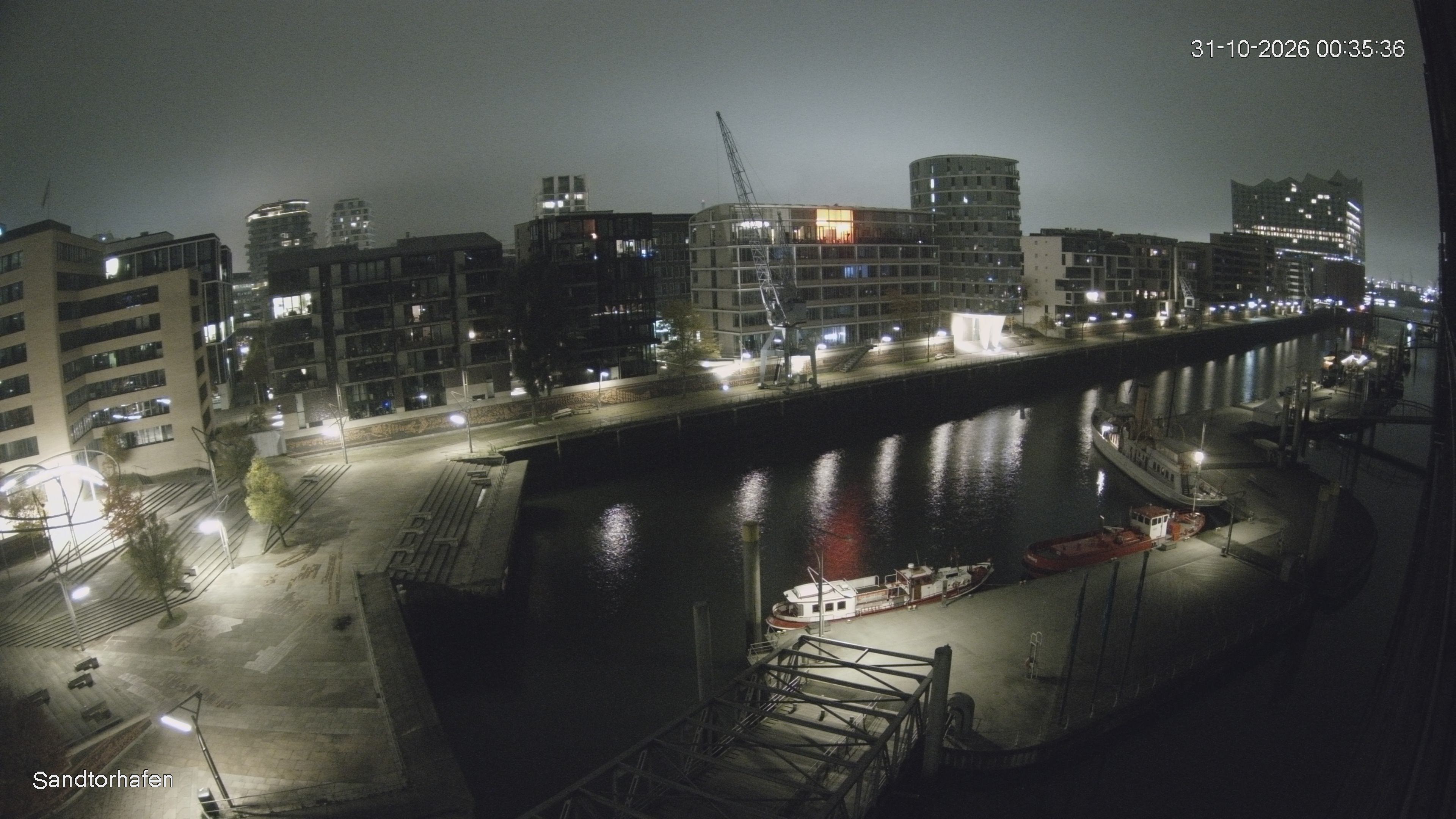 Archiv Foto Webcam Hamburg: HafenCity und Elbphilharmonie