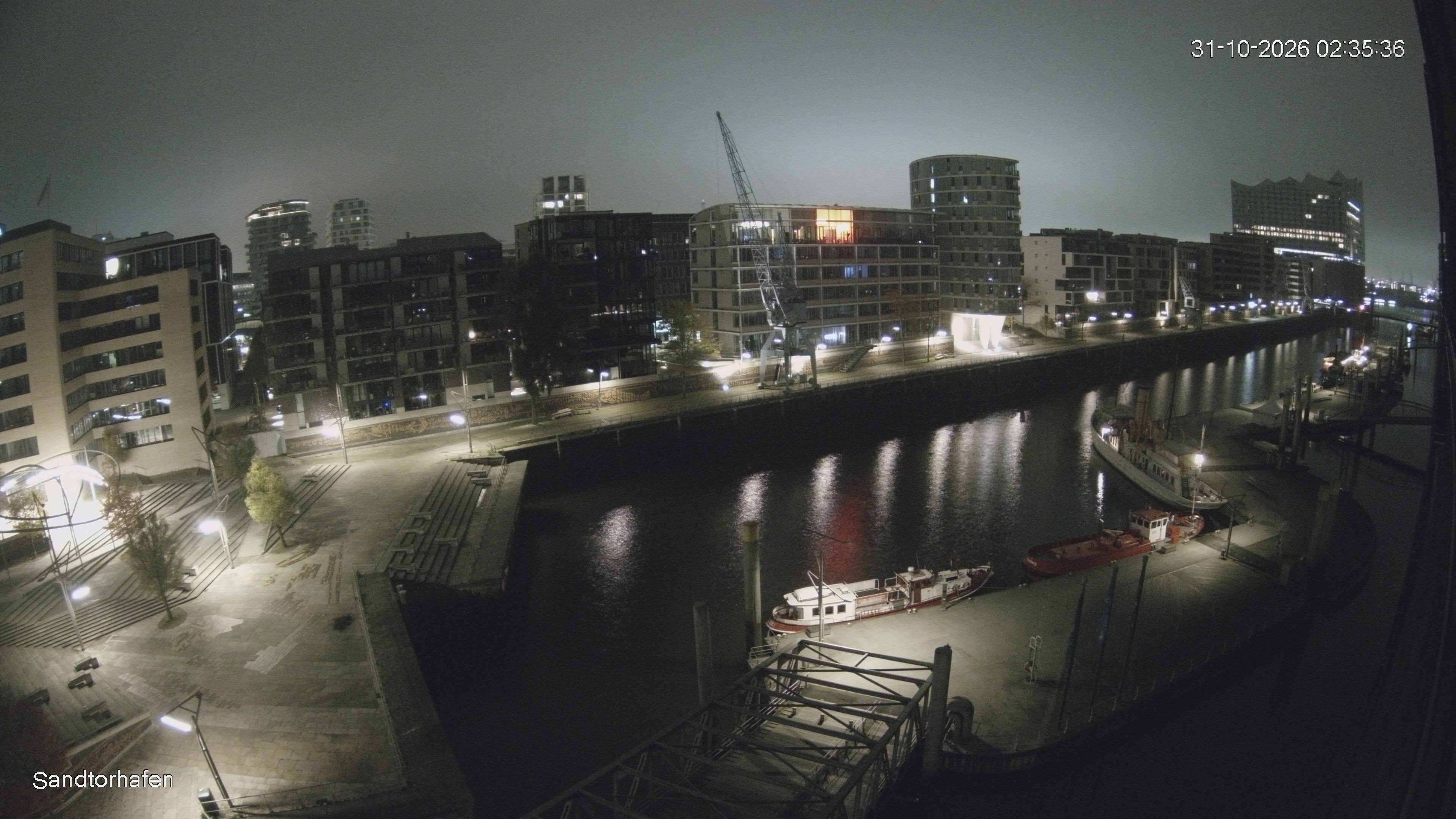Archiv Foto Webcam Hamburg: HafenCity und Elbphilharmonie