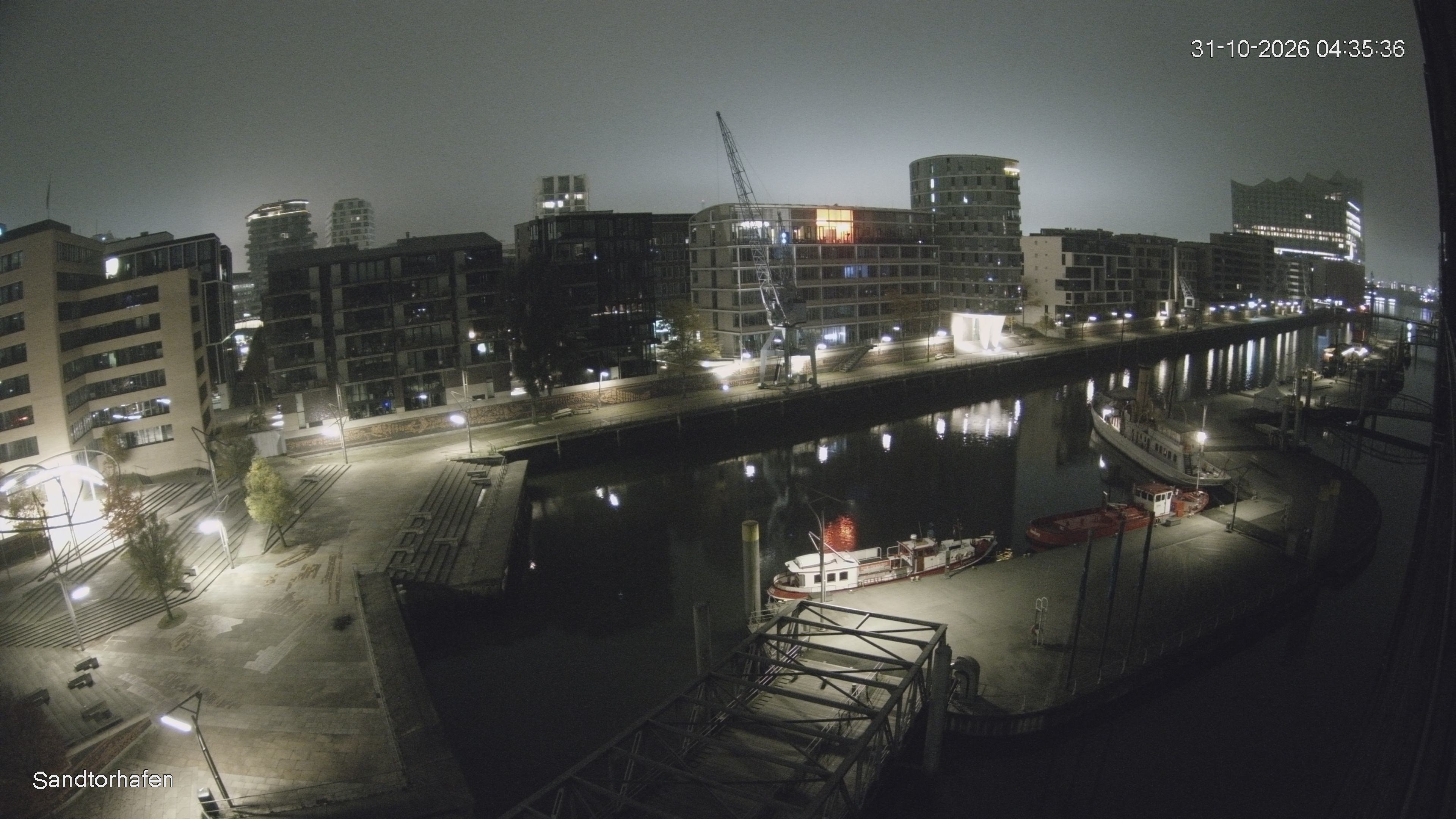 Archiv Foto Webcam Hamburg: HafenCity und Elbphilharmonie
