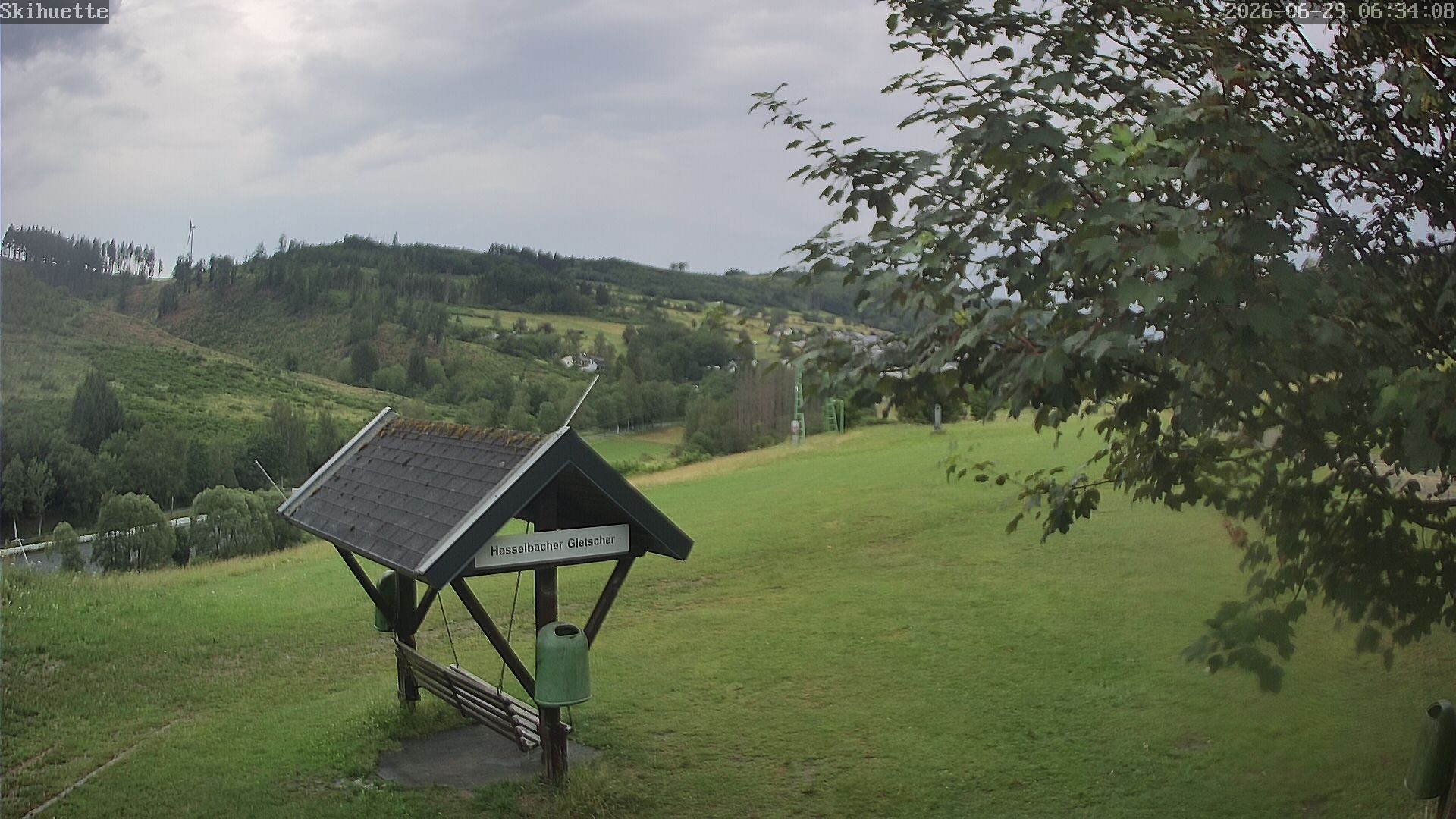 Archiv Foto Webcam Blick auf Hesselbach
